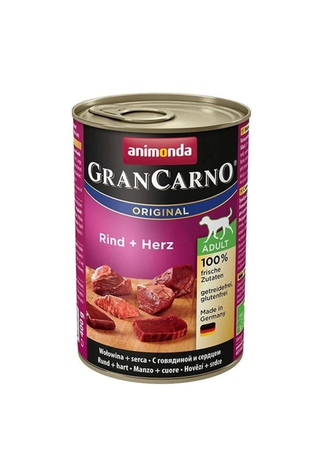 YNT İthalat Animonda Biftek ve Yürekli Köpek Konservesi 400 Gr
