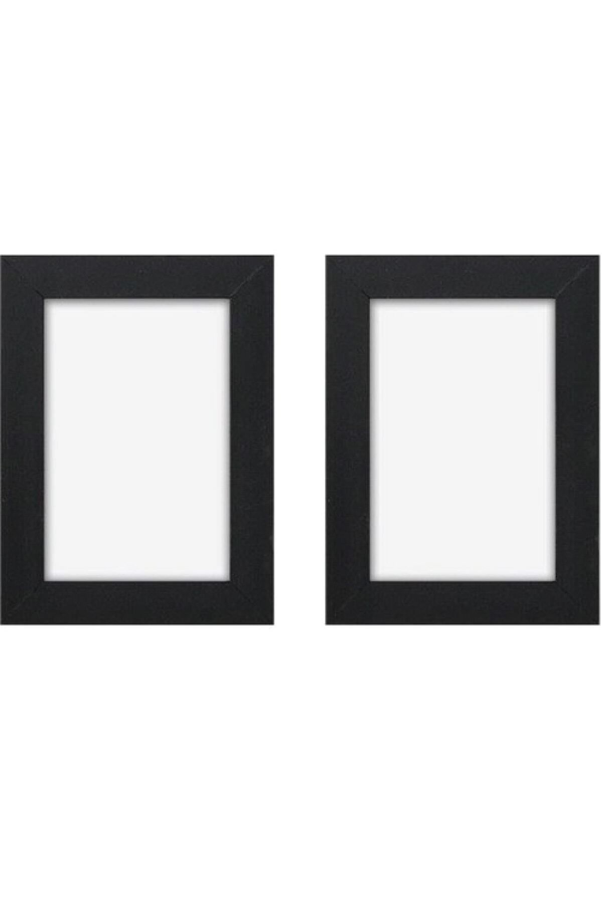 AS TİCARET Fotoğraf Çerçevesi Siyah 2'li Set 10 X 15 Cm (duvara Asılabilir)
