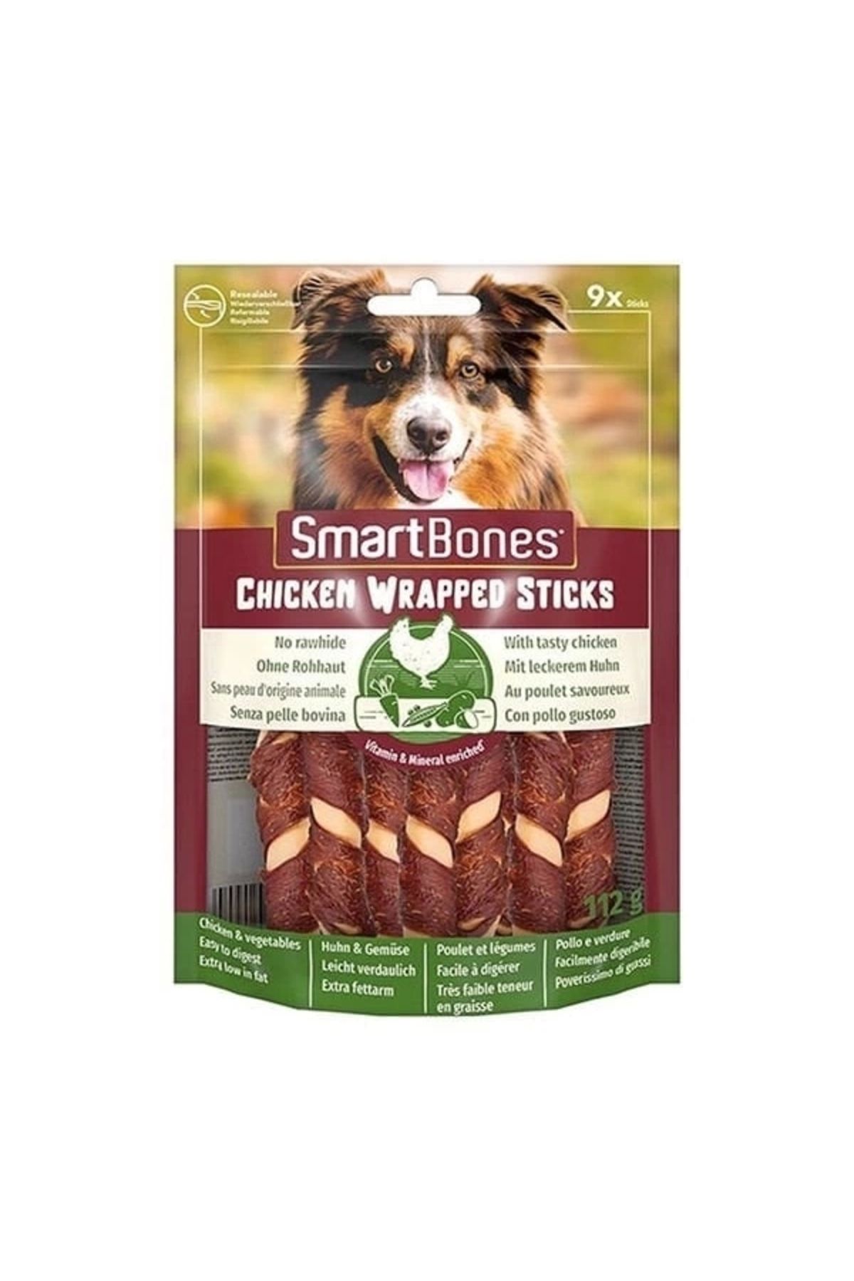 YNT İthalat Smart Bones Ağız ve Diş Sağlığı Tavuklu Kemik Köpek Ödül Maması 112 Gr