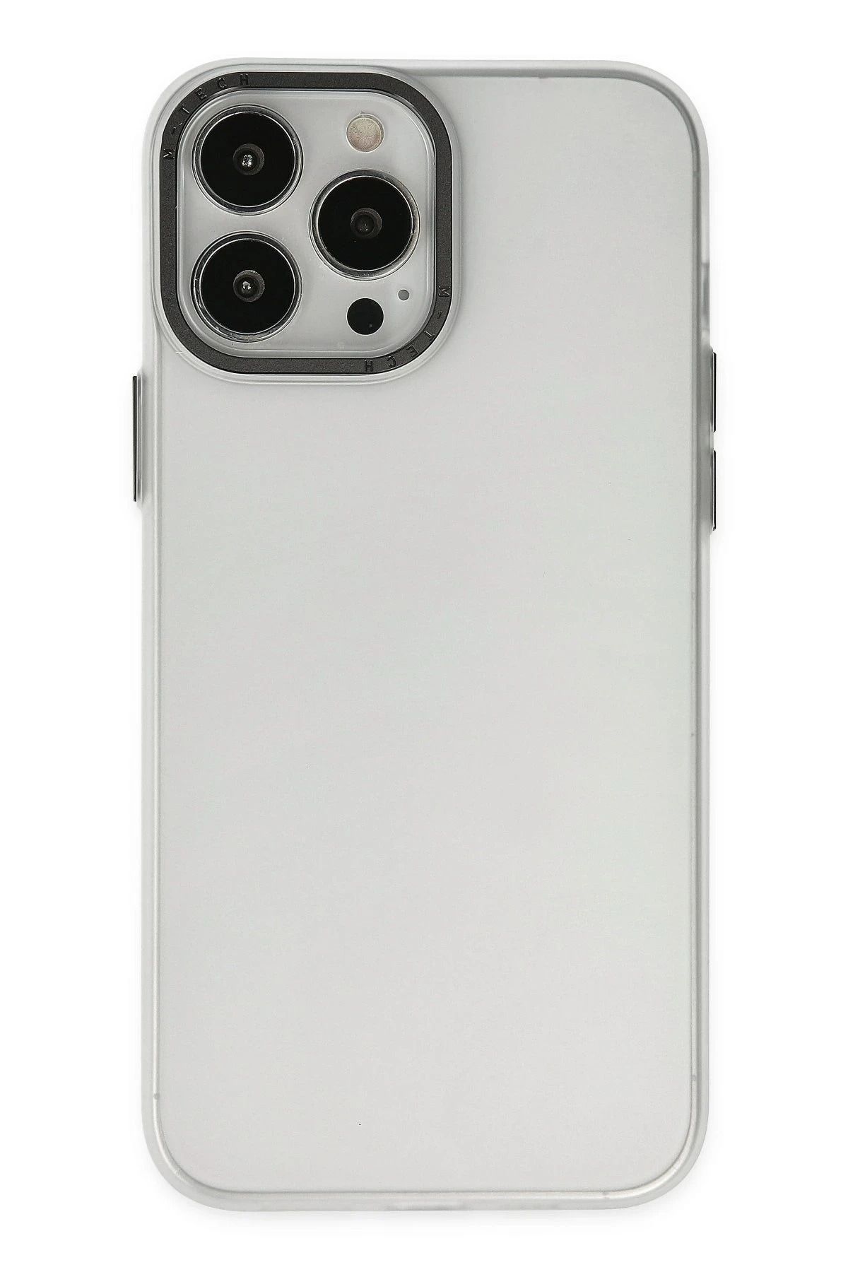 NewFace iPhone 13 Pro Max Kılıf Modos Metal Kapak - Şeffaf JOJUA