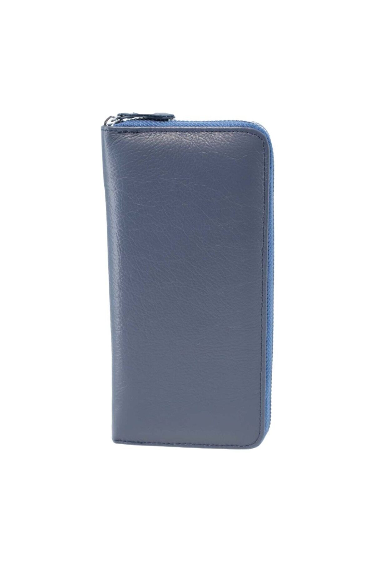 OEM-Women's genuine leather wallet, HASSION, B02, navy blue 1