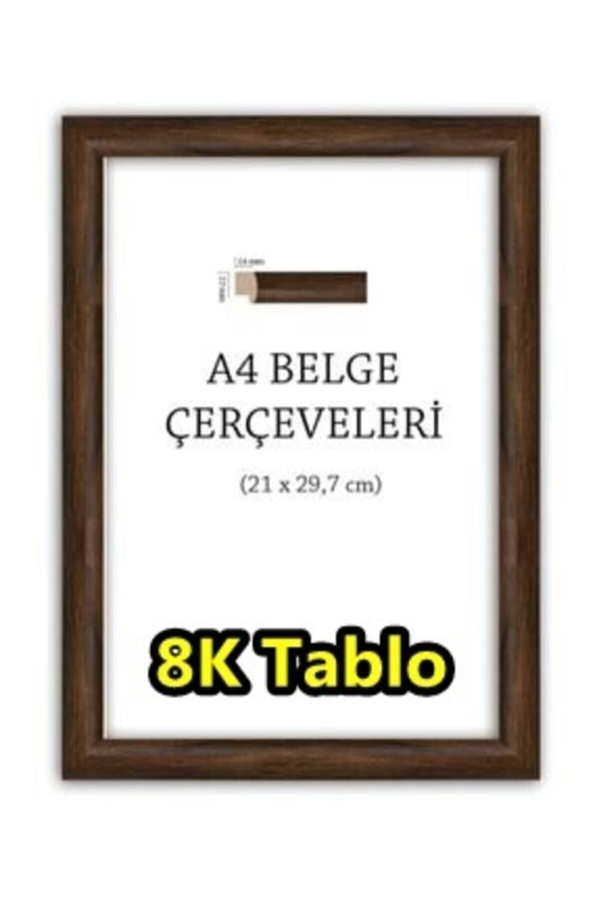 AS TİCARET 5 Adet A4 Çerçeve Kahverengi