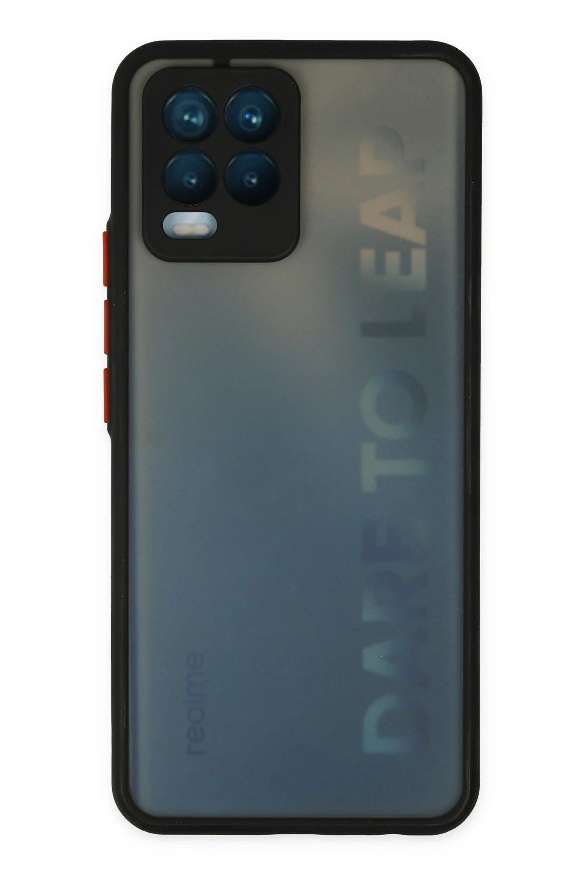 NewFace Realme 8 Kılıf Montreal Silikon Kapak - Siyah INSLM
