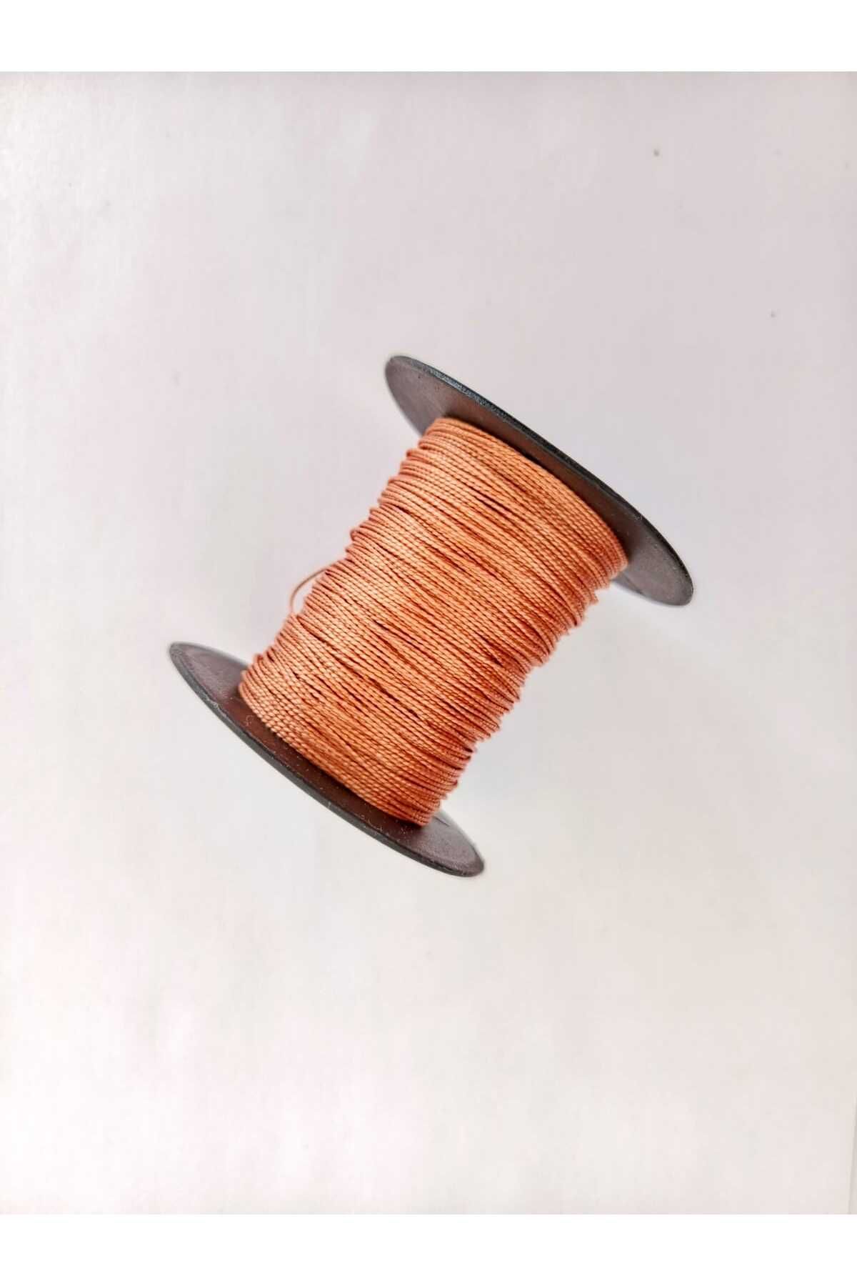 Eskişehir hobi sanat-50 Meters Tire String Nylon Furniture Upholstery String,Sofa Button Sewing String,Turnbuckle String Brown Color 3