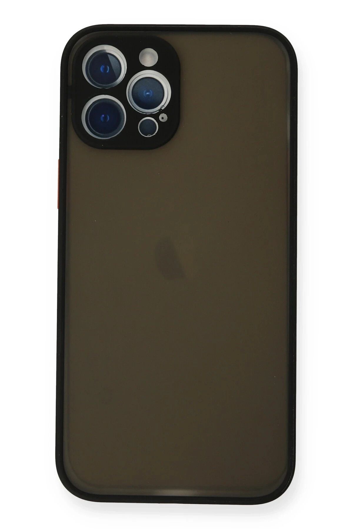 NewFace iPhone 12 Pro Kılıf Montreal Silikon Kapak - Siyah JOJUA