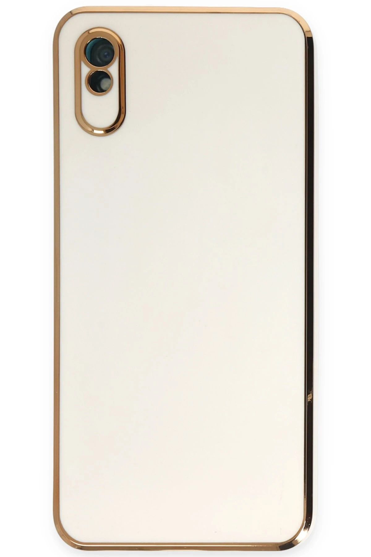 NewFace Xiaomi Redmi 9A Kılıf Volet Silikon - Beyaz JOJUA