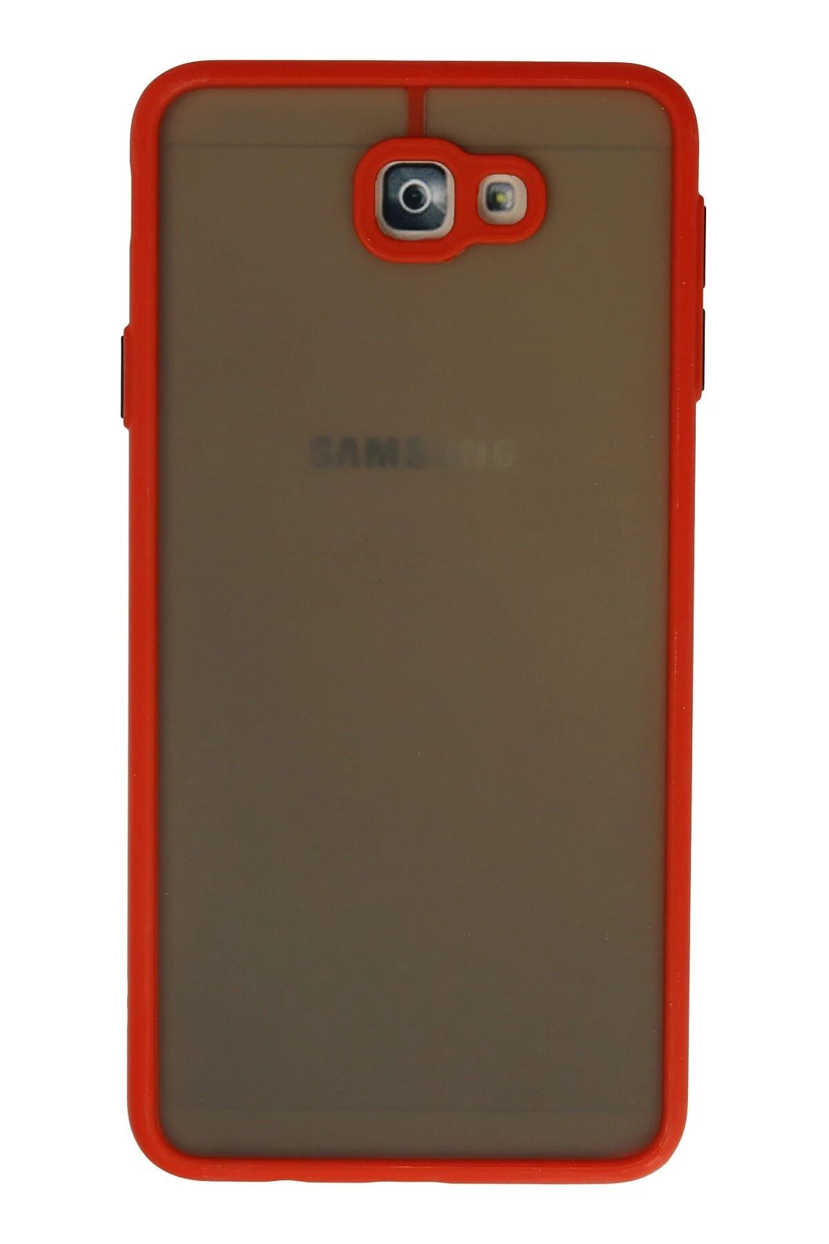 NewFace Samsung Galaxy J7 Prime Kılıf Montreal Silikon Kapak - Kırmızı FERRG