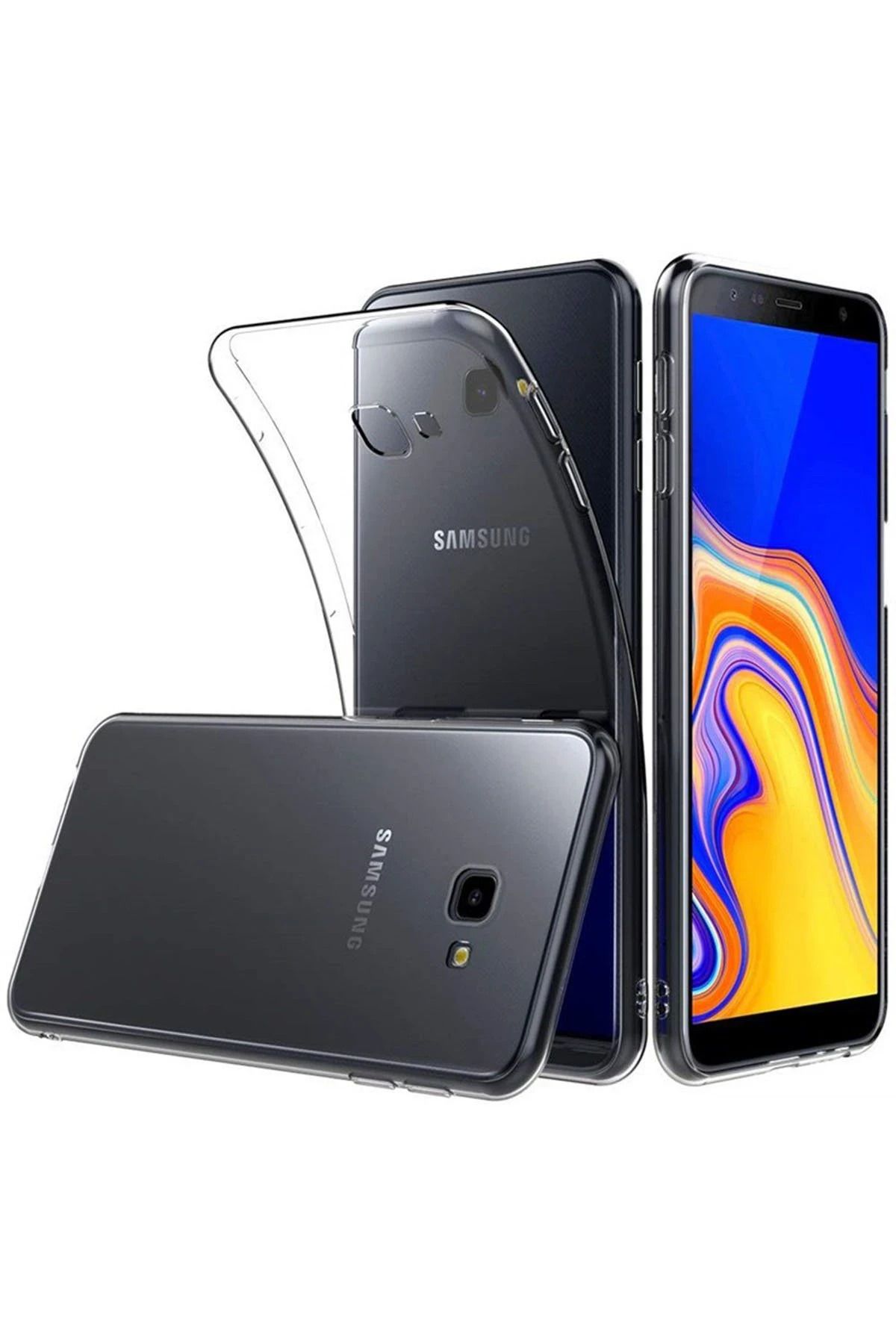 NewFace Samsung Galaxy J4 Plus Kılıf Lüx Şeffaf Silikon HNZRN