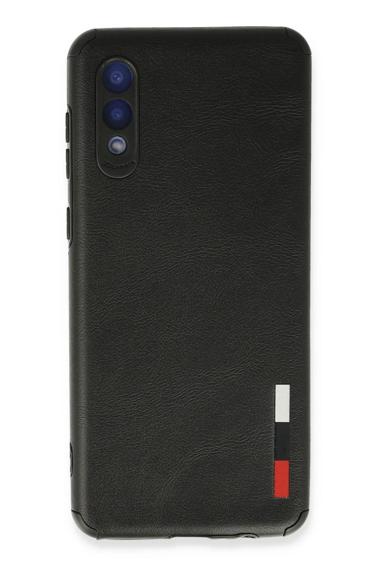 NewFace Samsung Galaxy A02 Kılıf Loop Deri Silikon - Siyah JOJUA