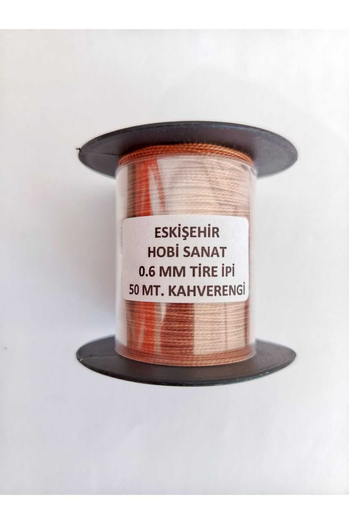 Eskişehir hobi sanat-50 Meters Tire String Nylon Furniture Upholstery String,Sofa Button Sewing String,Turnbuckle String Brown Color 5
