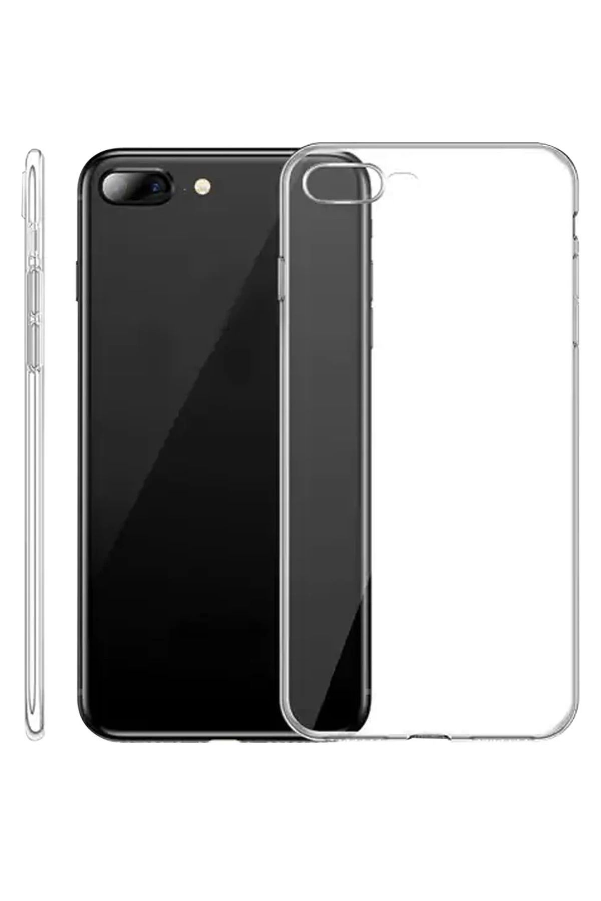 NewFace iPhone 8 Plus Kılıf Lüx Şeffaf Silikon BSTMY