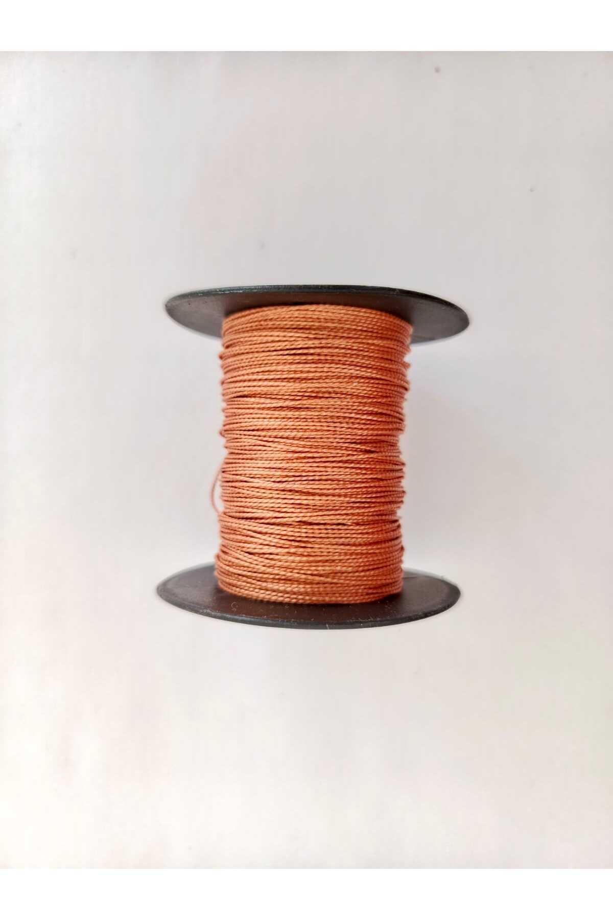 Eskişehir hobi sanat-50 Meters Tire String Nylon Furniture Upholstery String,Sofa Button Sewing String,Turnbuckle String Brown Color 2