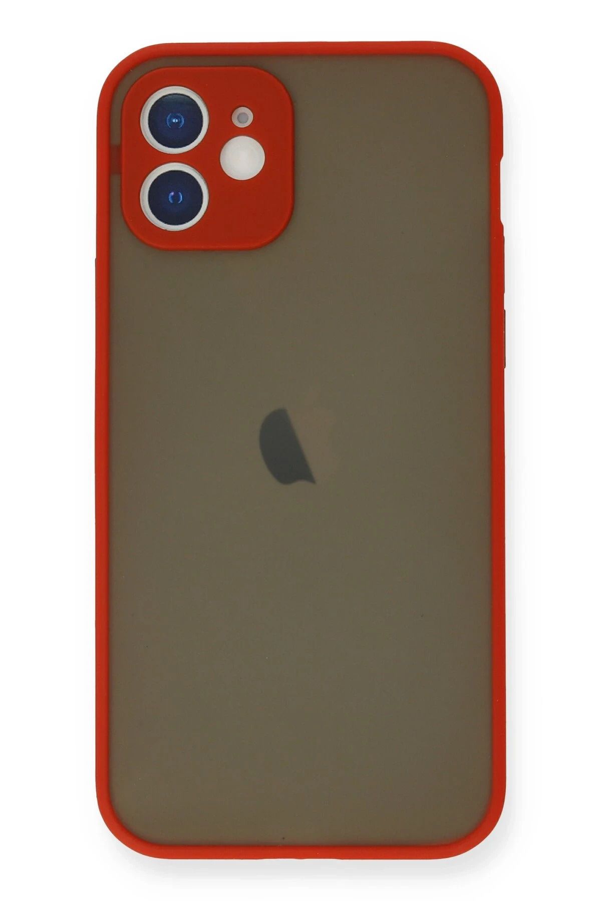 NewFace iPhone 12 Mini Kılıf Montreal Silikon Kapak - Kırmızı YNSMR