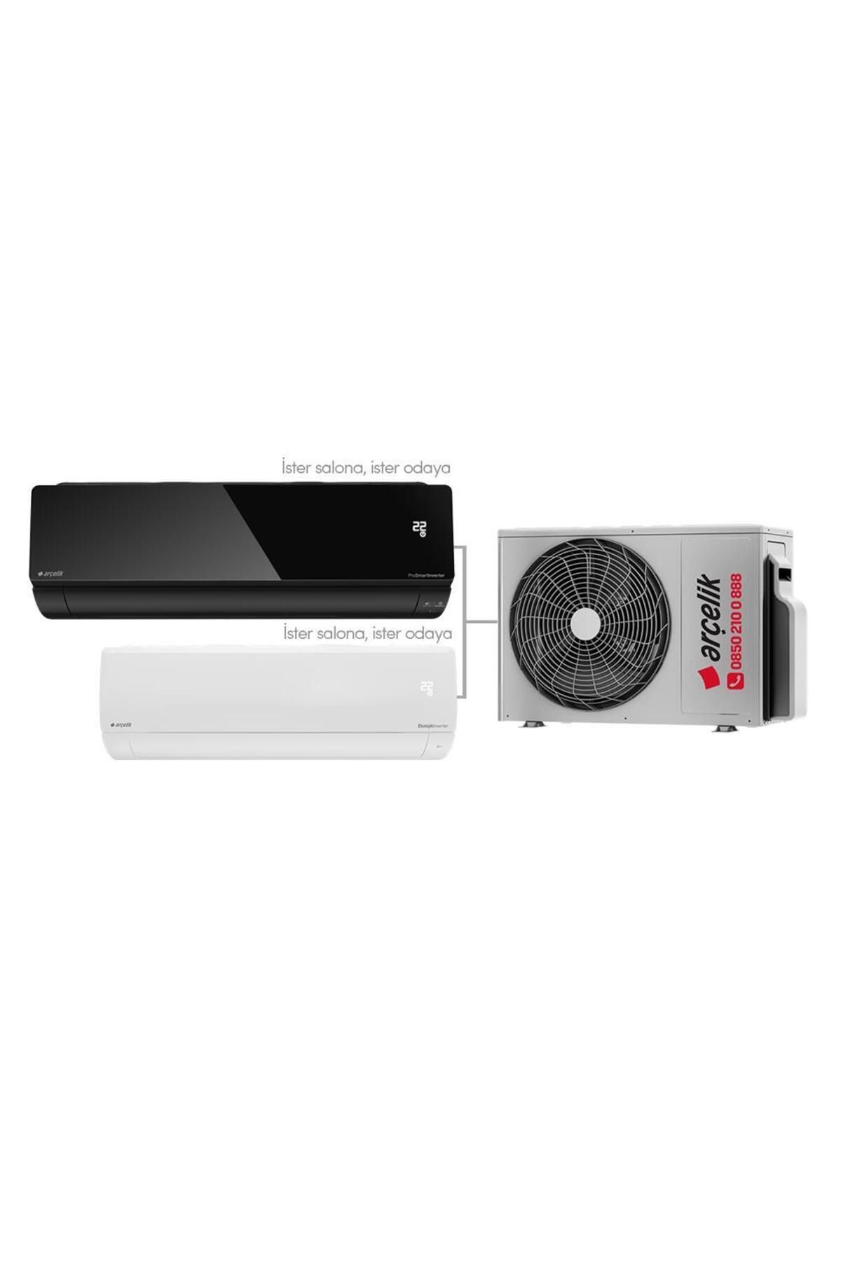 Arçelik Karma Multi Sistem Duvar Tipi 2+1 İnverter 12 BTU (Siyah) 18 BTU (Beyaz) - 18000 BTU Dış Üni