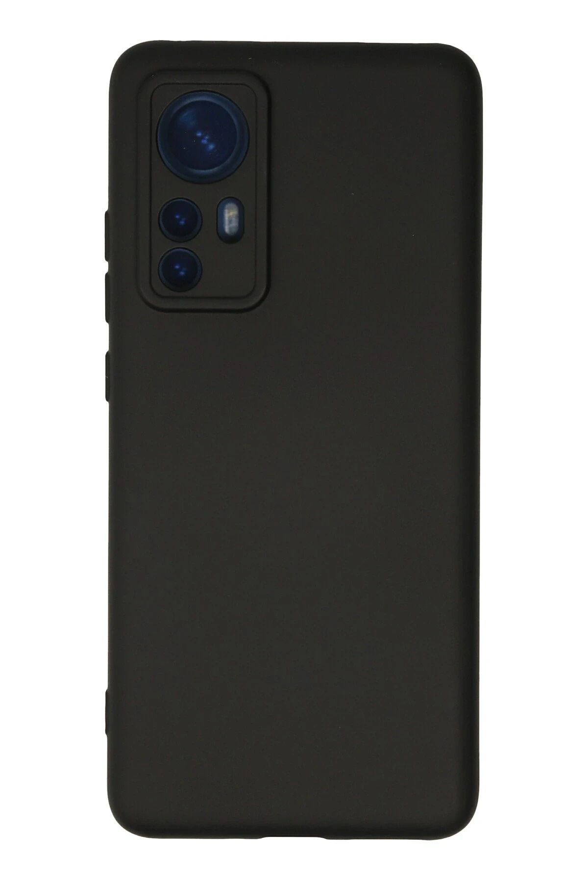 NewFace Xiaomi Mi 12 Kılıf Nano içi Kadife Silikon - Siyah LZWDR