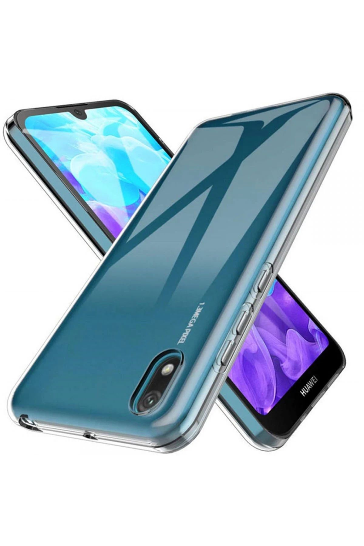 NewFace Huawei Y5 2019 Kılıf Lüx Şeffaf Silikon HNZRN