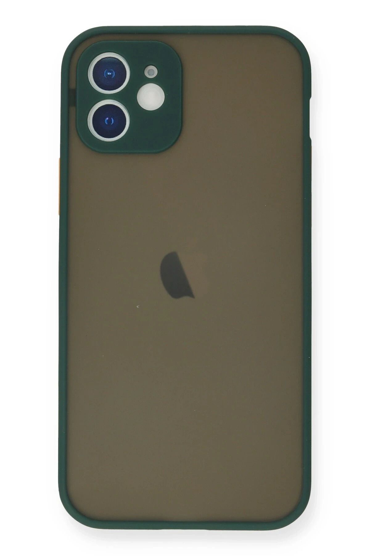 NewFace iPhone 12 Mini Kılıf Montreal Silikon Kapak - Yeşil NRMSA