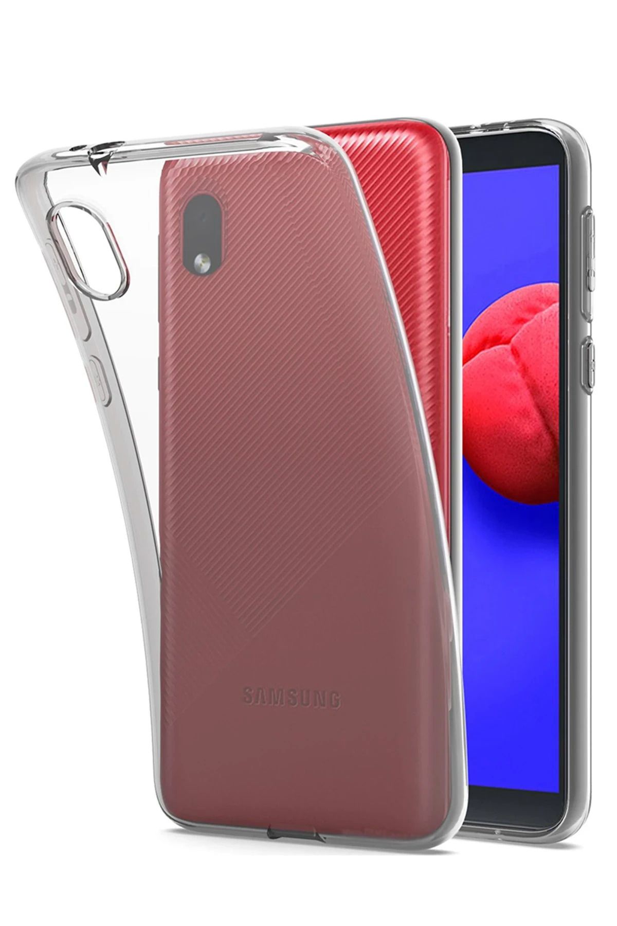 NewFace Samsung Galaxy A01 Core Kılıf Lüx Şeffaf Silikon DPMAH