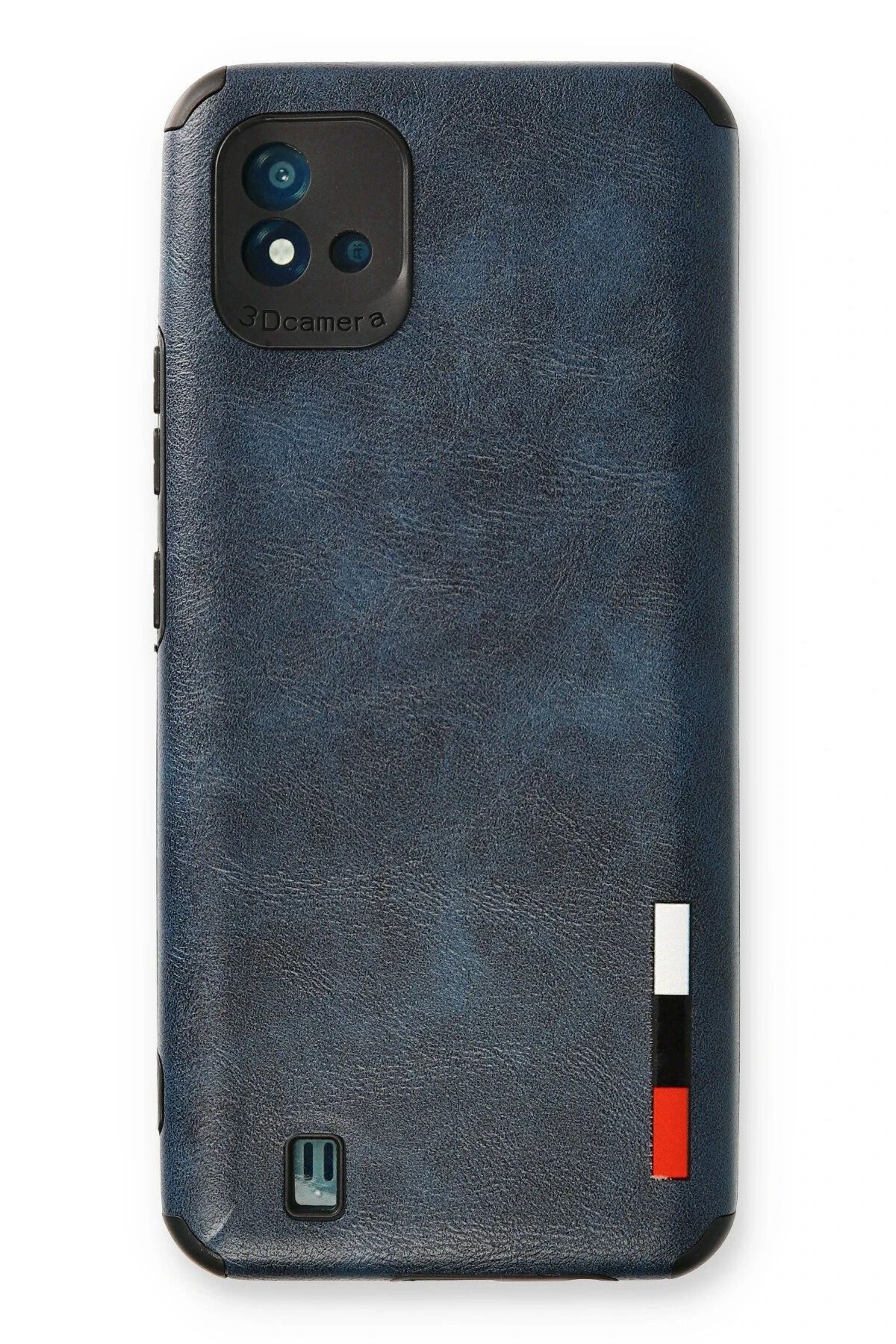 NewFace Realme C11 2021 Kılıf Loop Deri Silikon - Lacivert BSTMY