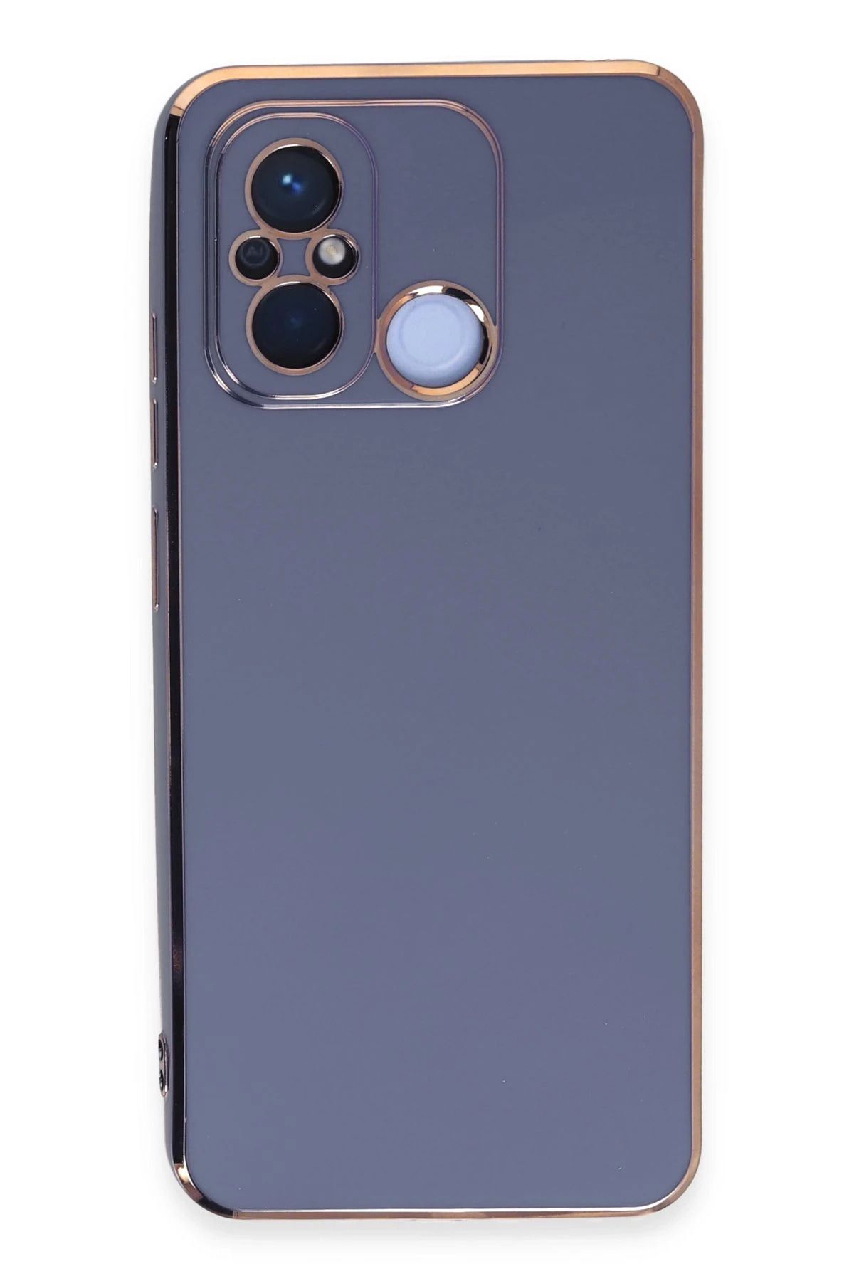 NewFace Xiaomi Redmi 12C Kılıf Volet Silikon - Mavi LZWDR