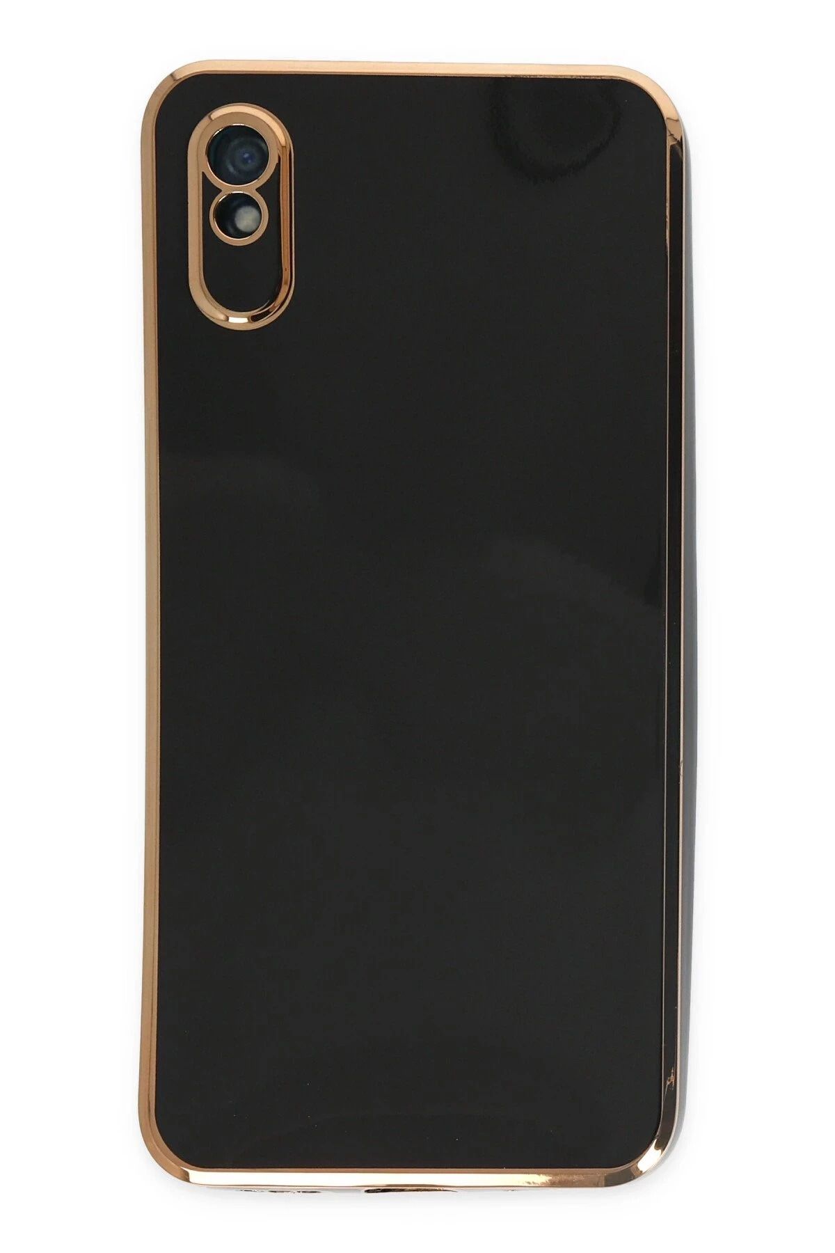 NewFace Xiaomi Redmi 9A Kılıf Volet Silikon - Siyah JOJUA