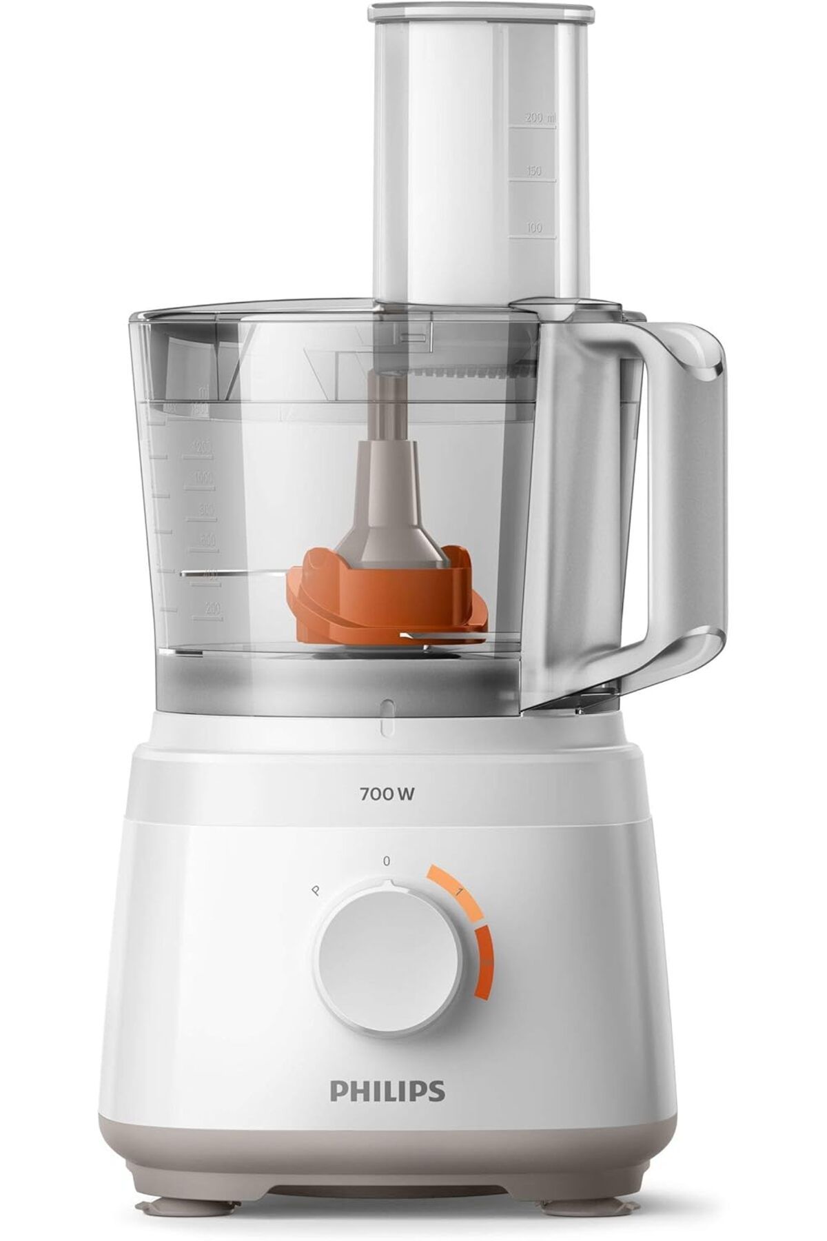 Philips-Philips Daily Collection Compact Food Processor HR7310/01, 700W, 16 Functions, In-bowl Storage, 2 Ye 3