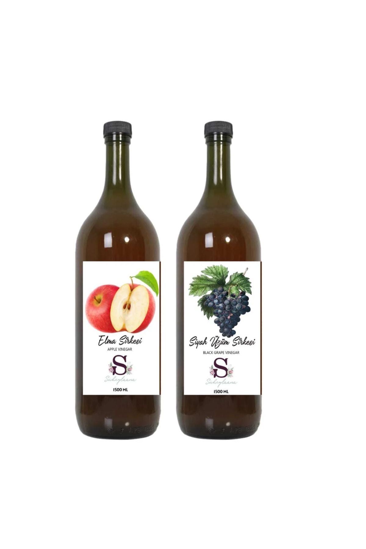 Süheylaana Doğal Elma ve Siyah Üzüm Sirkesi 1500 ml