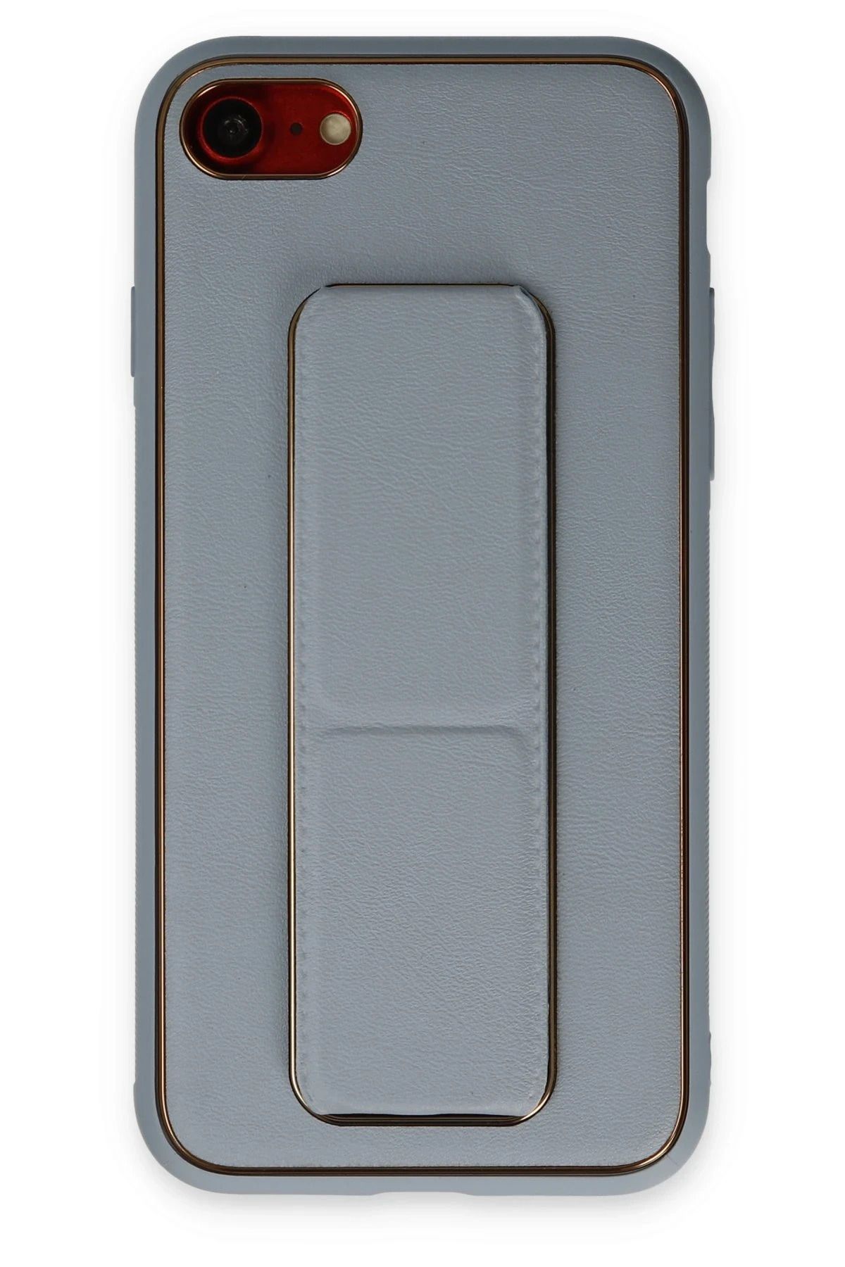 NewFace iPhone 7 Kılıf Coco Deri Standlı Kapak - Sky Blue YNSMR