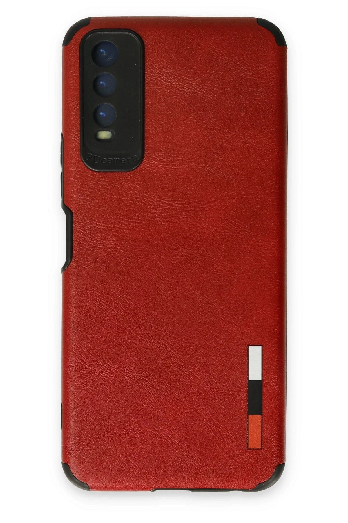NewFace Vivo Y11S Kılıf Loop Deri Silikon - Kırmızı INSLM