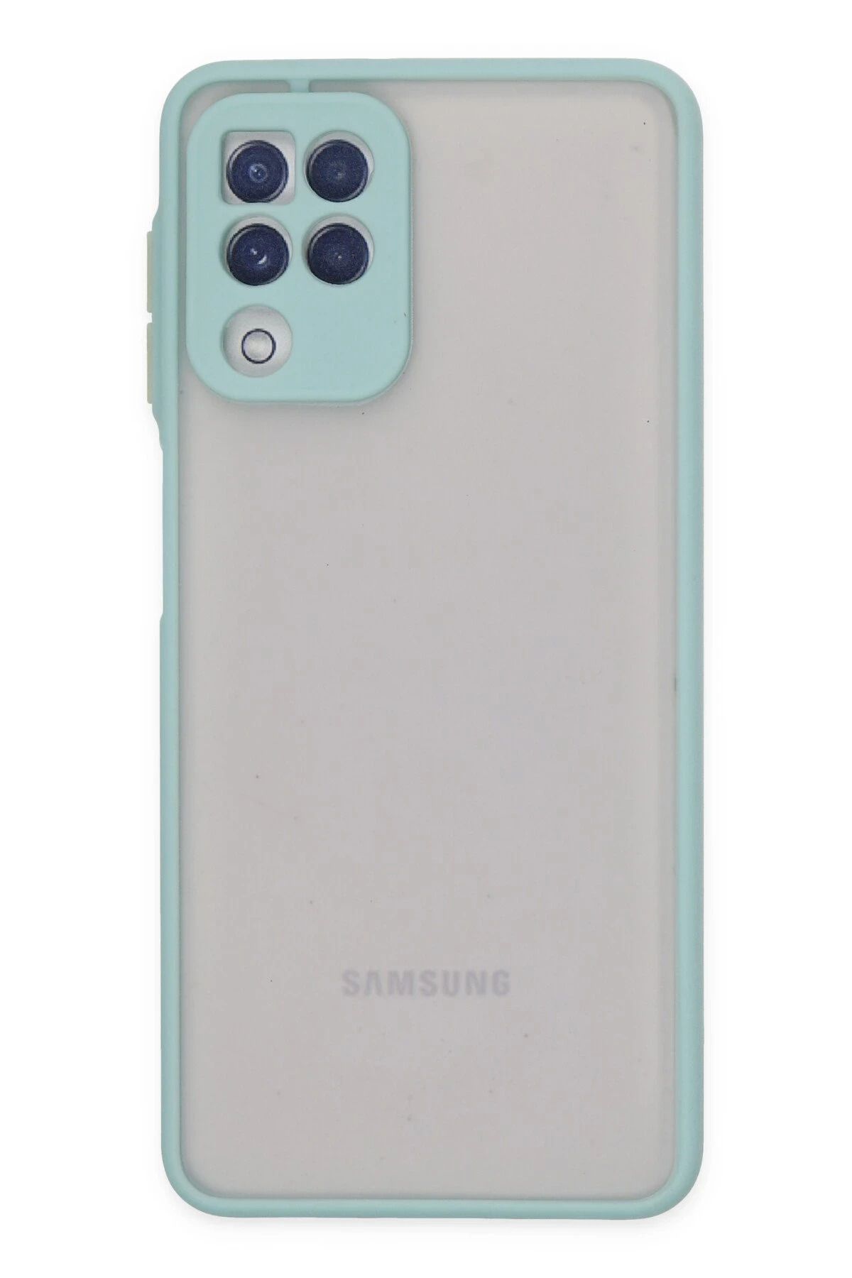 NewFace Samsung Galaxy A22 Kılıf Montreal Silikon Kapak - Turkuaz BSTMY