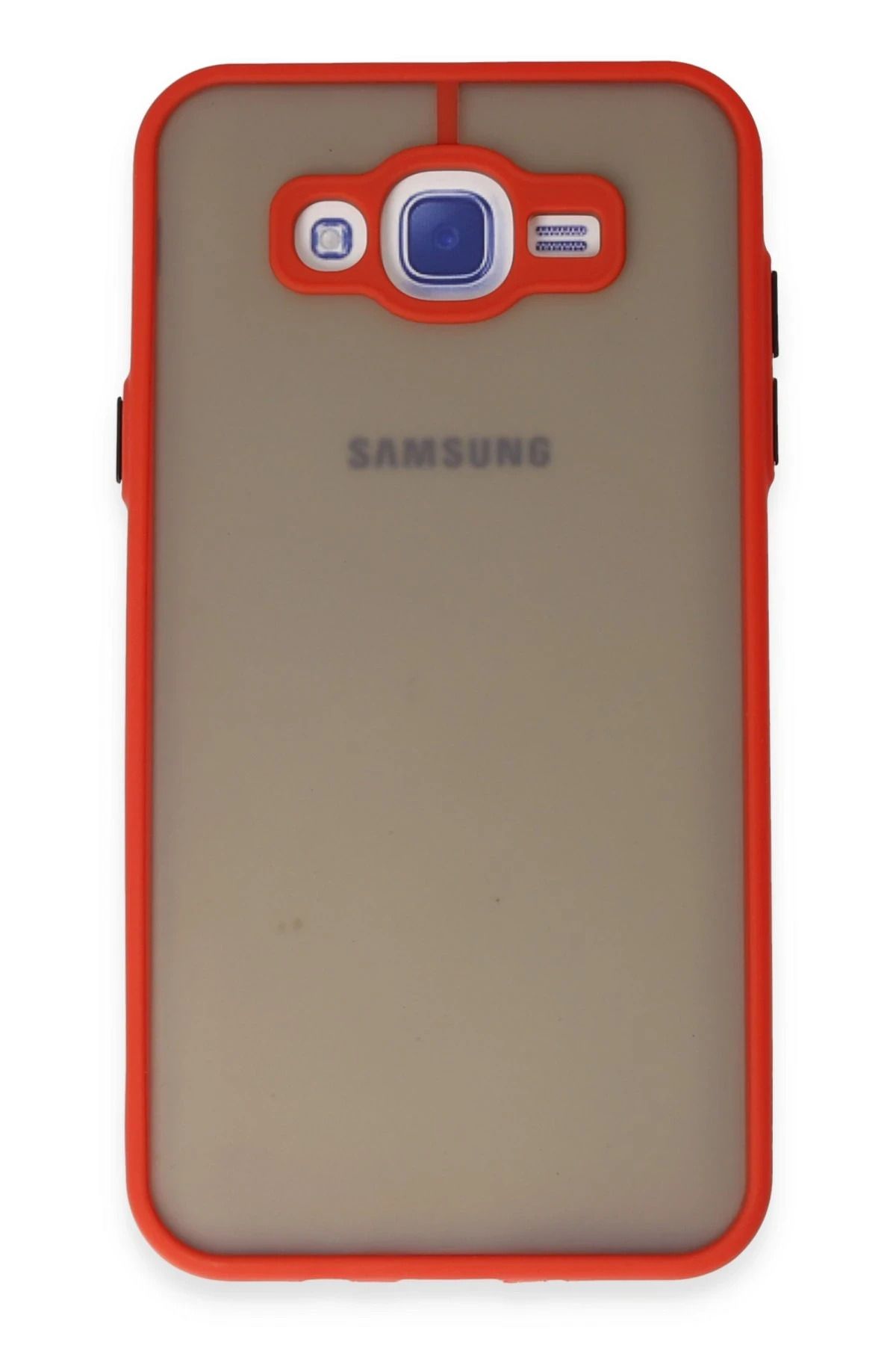 NewFace Samsung Galaxy J7 Kılıf Montreal Silikon Kapak - Kırmızı FERRG