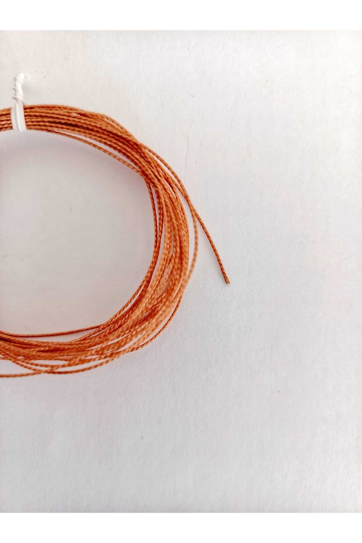 Eskişehir hobi sanat-5 Meters Tire String Nylon Furniture Upholstery String, Sofa Button Sewing String, Turnbuckle String Brown Color 4