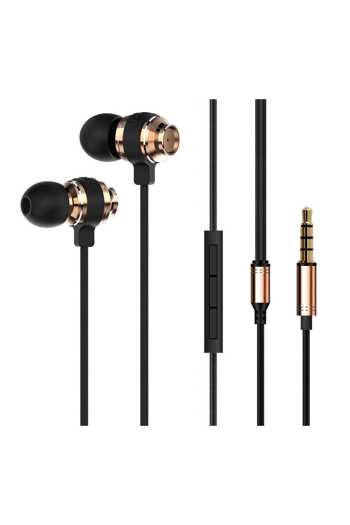Haweel Helt HT-HS01 3.5 Jack Girişli Kulak İçi Kulaklık (Gold)