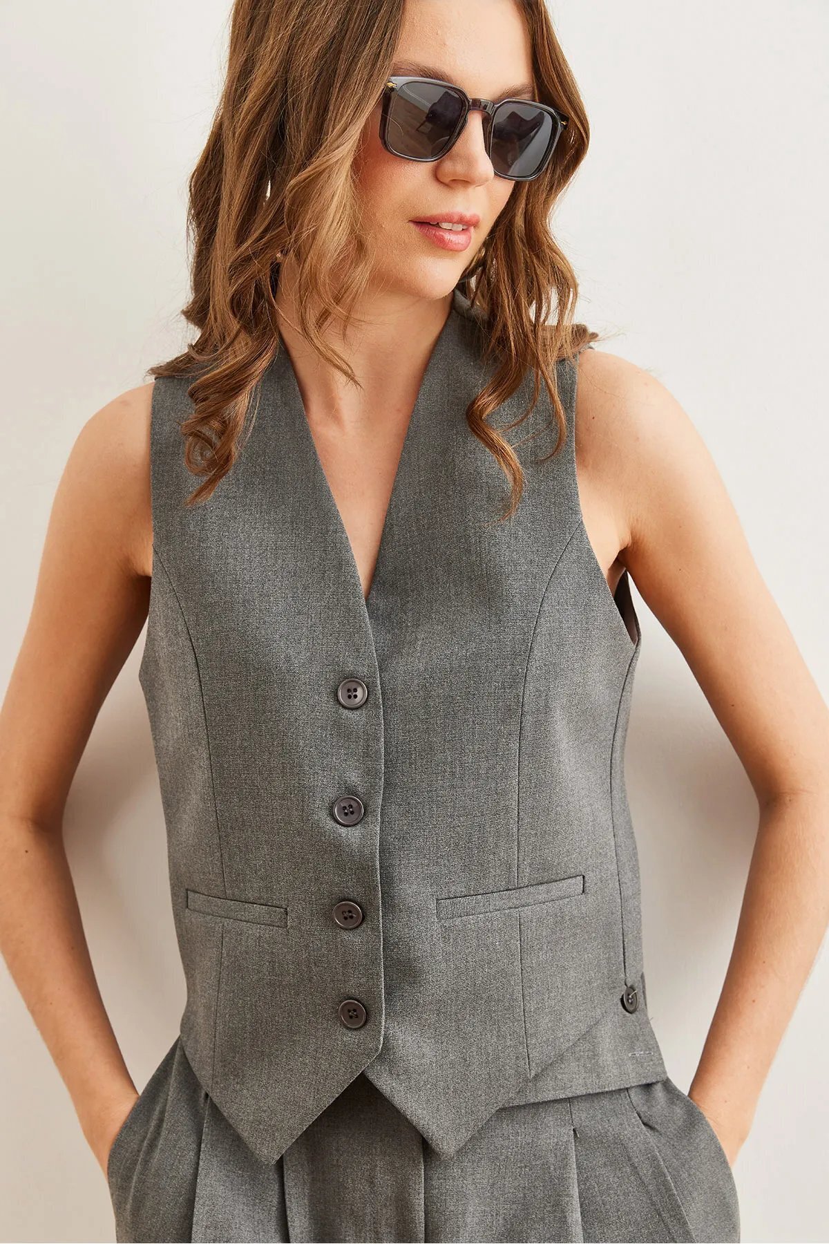İKLİM LİFE-Lined Vest with Back Belt 2