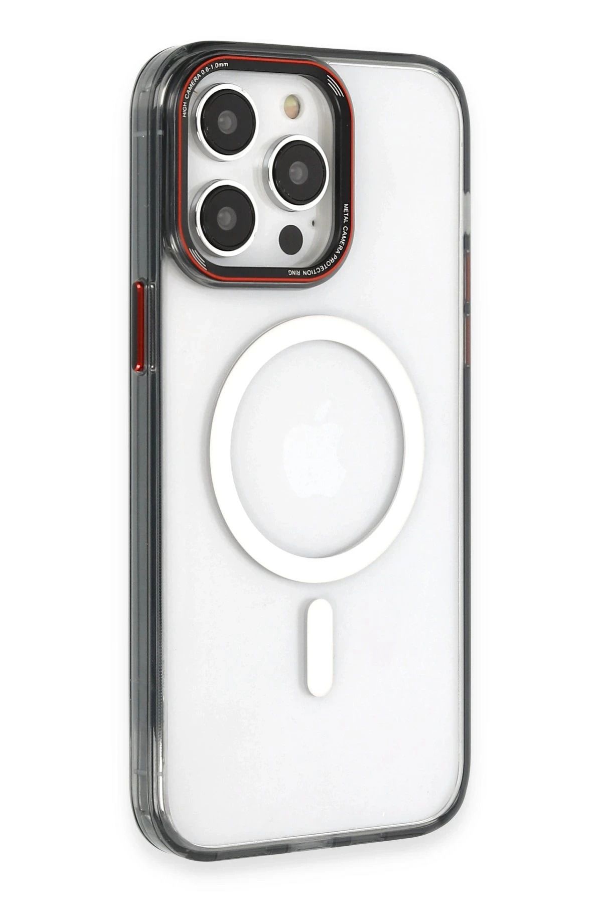 NewFace iPhone 14 Pro Kılıf Dinamik Magneticsafe Silikon - Siyah BSTMY