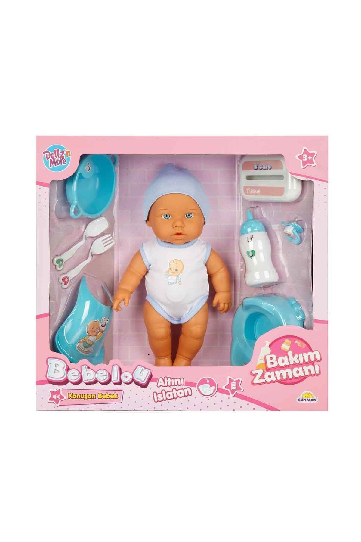 MRSPANCER 160569e - Eğlenceli Aktivite Oyuncağı Bebelou Bakım Zamanı Sesli Gülen Ağlayan Bebek 32 cm 1 Adet fotoğrafı 2 (önizleme)