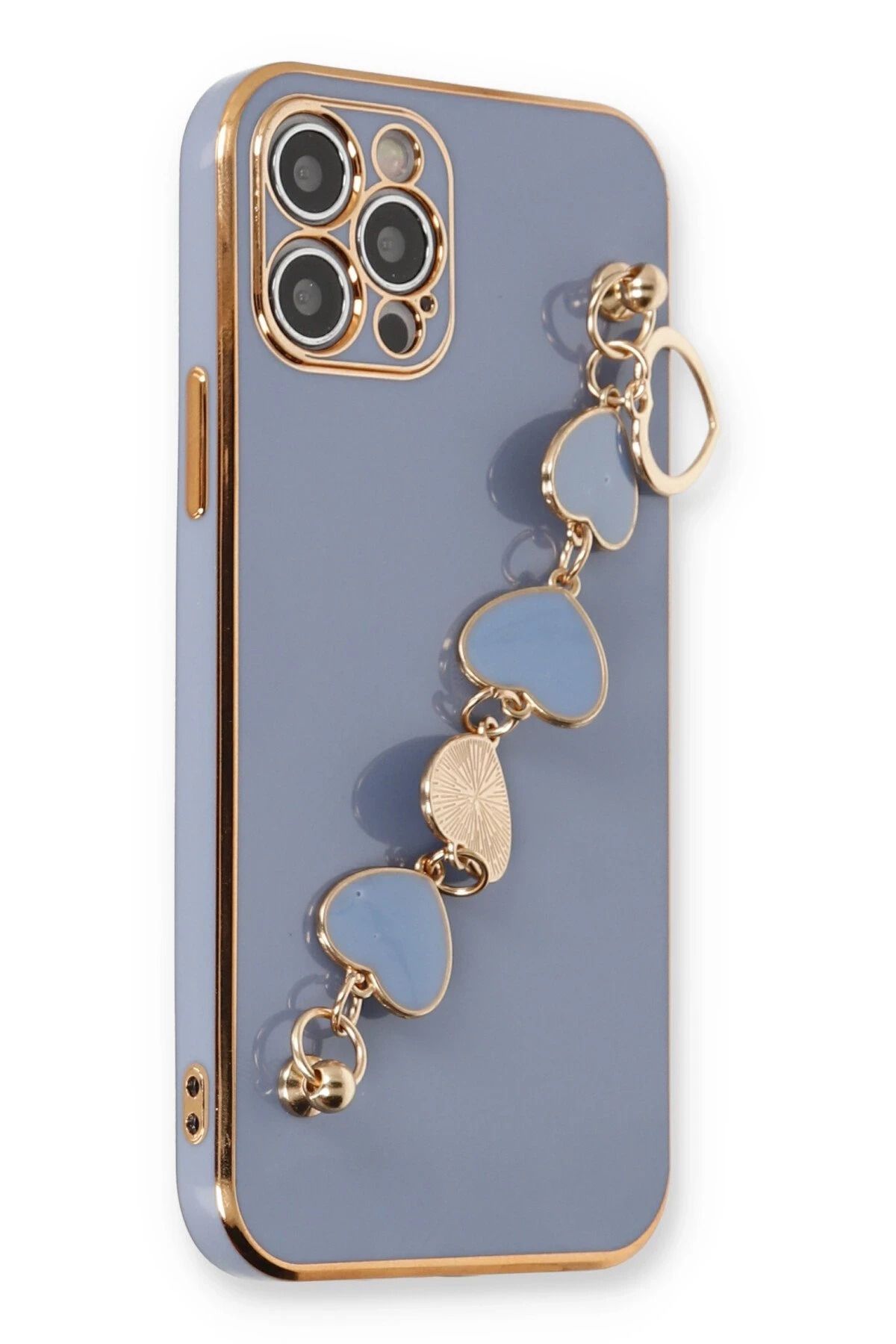 NewFace iPhone 12 Pro Kılıf Esila Silikon - Gri YNSMR