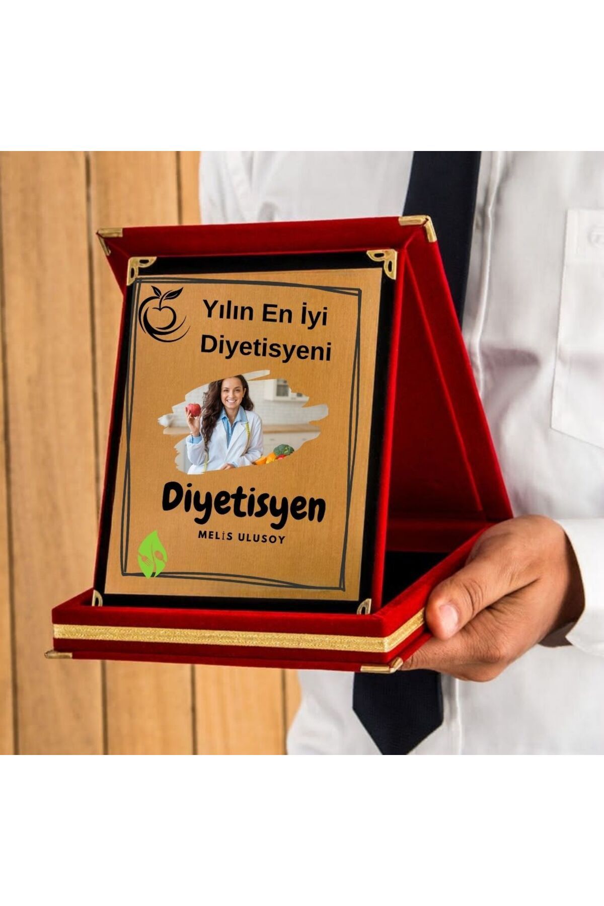 Hediye Vakti Diyetisyenlere Özel Tasarımlı Fotoğraflı Hediye Plaket