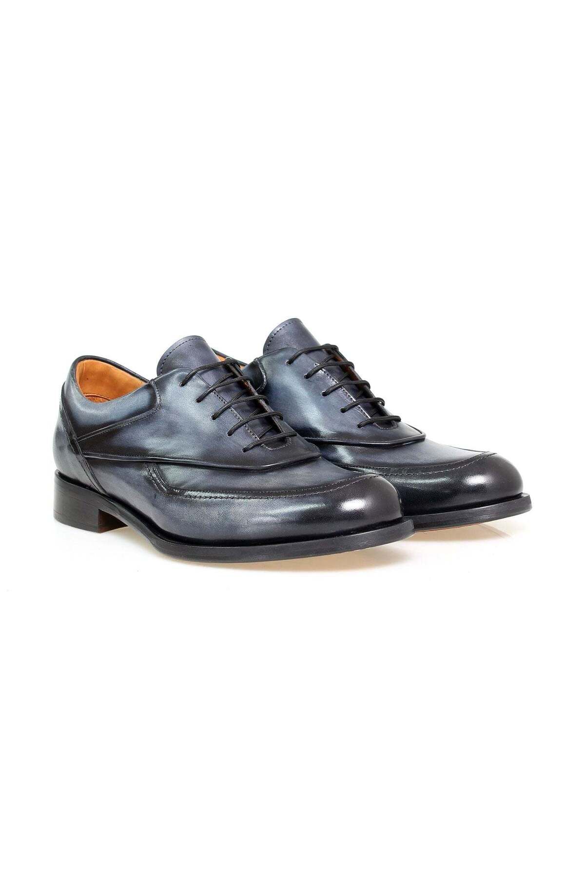 Butik GRİ RENK BAĞCIKLI HAKİKİ DERİ ERKEK AYAKKABI
