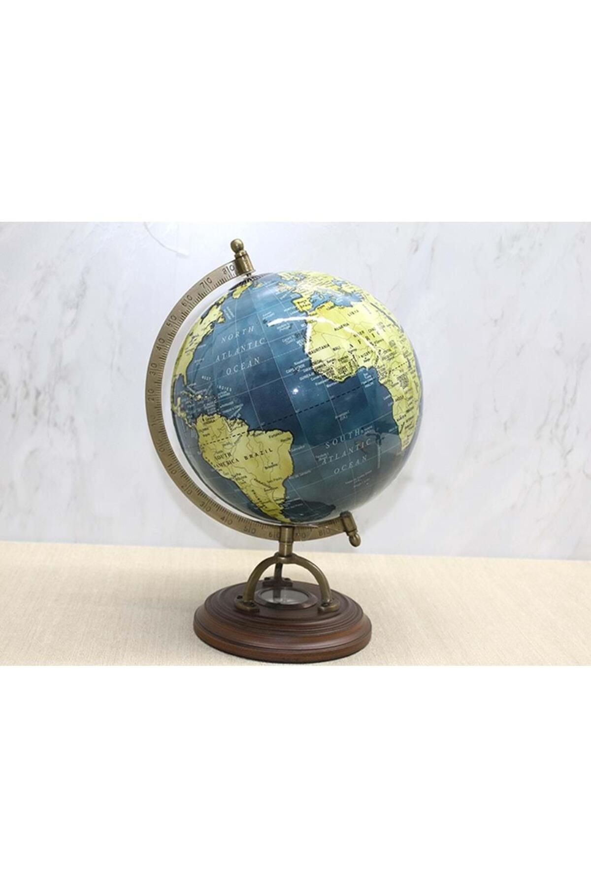 LiderGlobal Pusulalı Dekoratif Dünya Küre