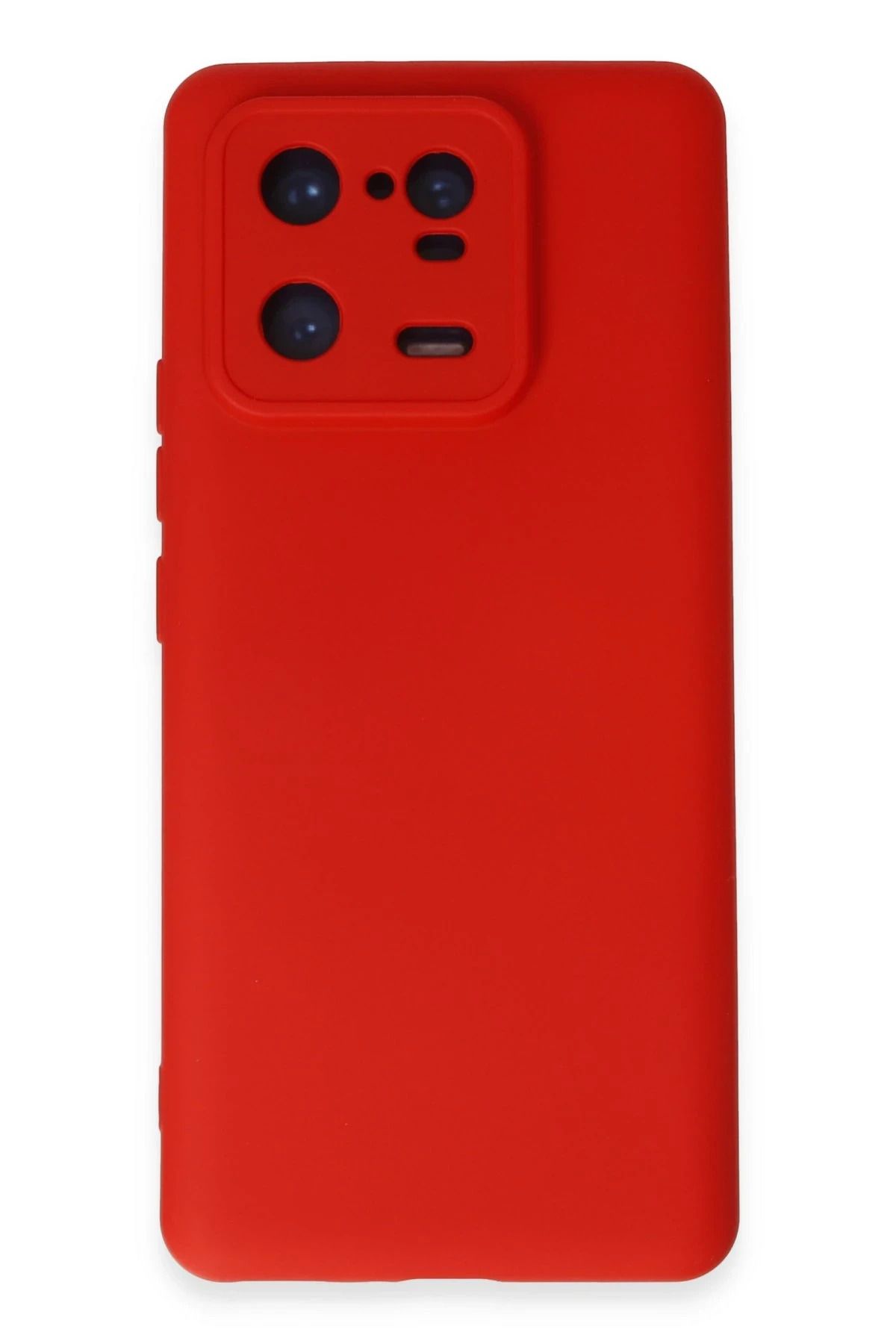 NewFace Xiaomi Mi 13 Pro Uyumlu  Kılıf Nano içi Kadife Silikon - Kırmızı HNZRN
