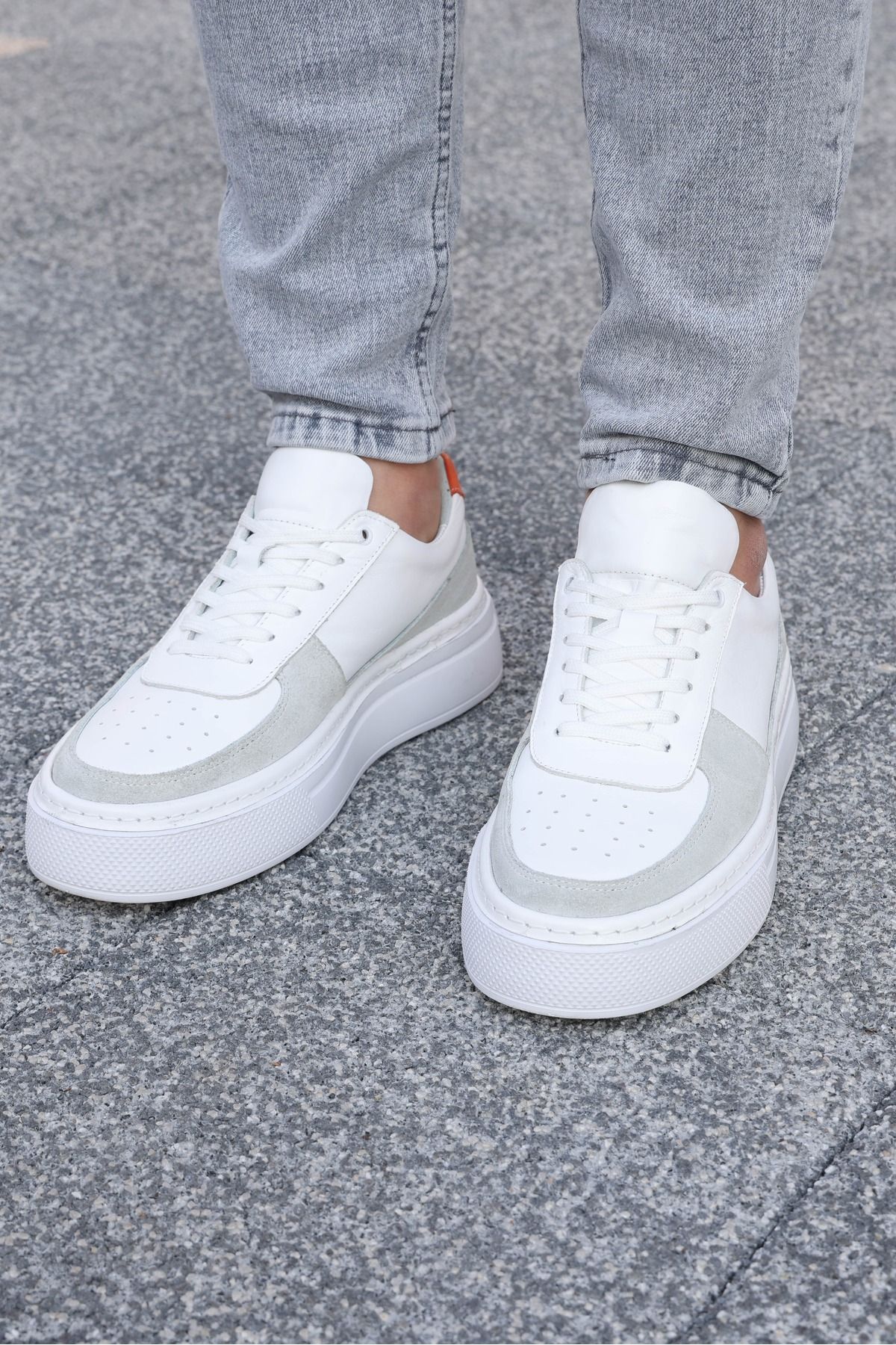 Avni Ceylan Yüksek Tabanlı Hakiki Deri Erkek Sneaker Ayakkabı