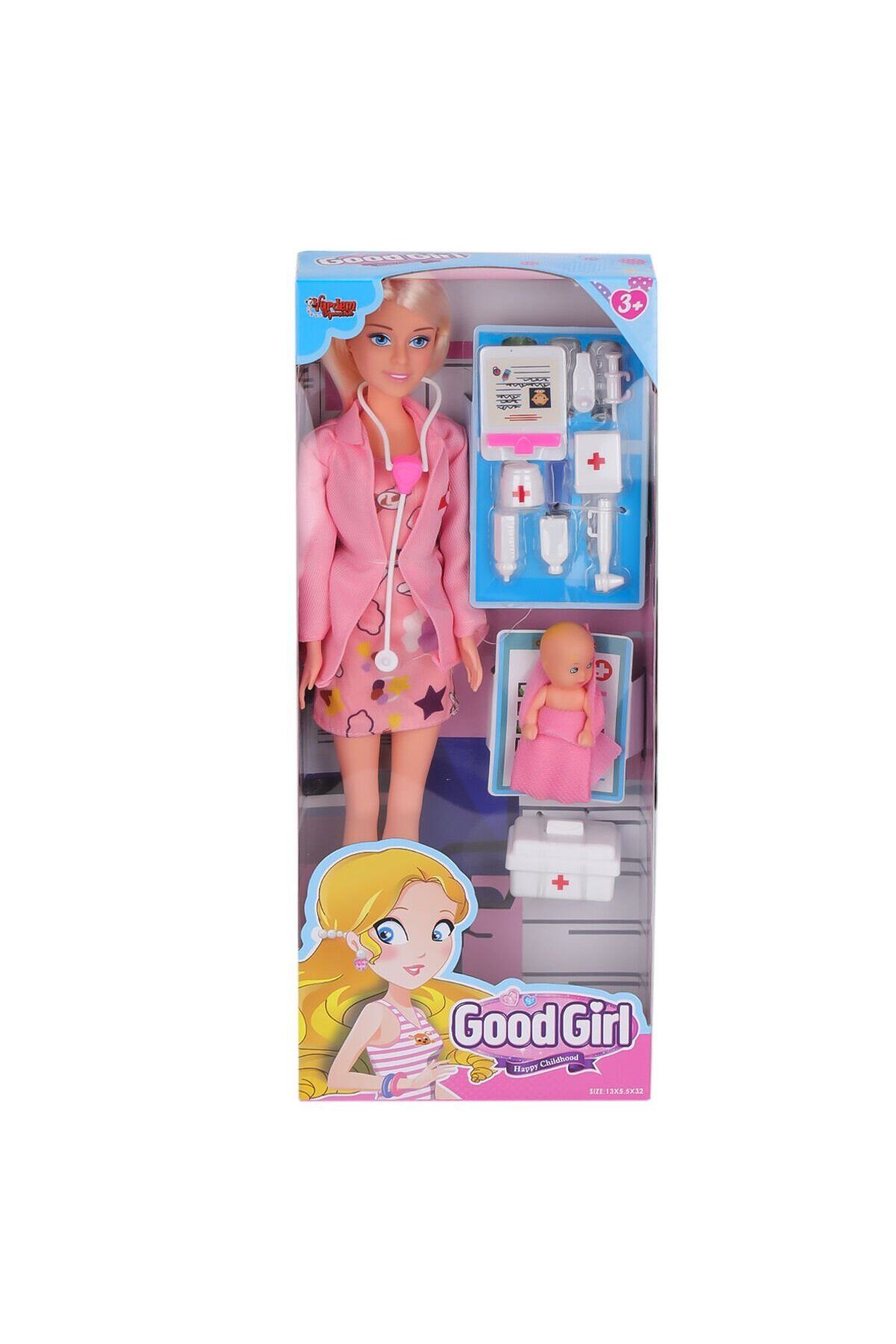 VARDEM OYUNCAK WG-115225A Aksesuarlı Doktor Bebek 29 cm -Vardem