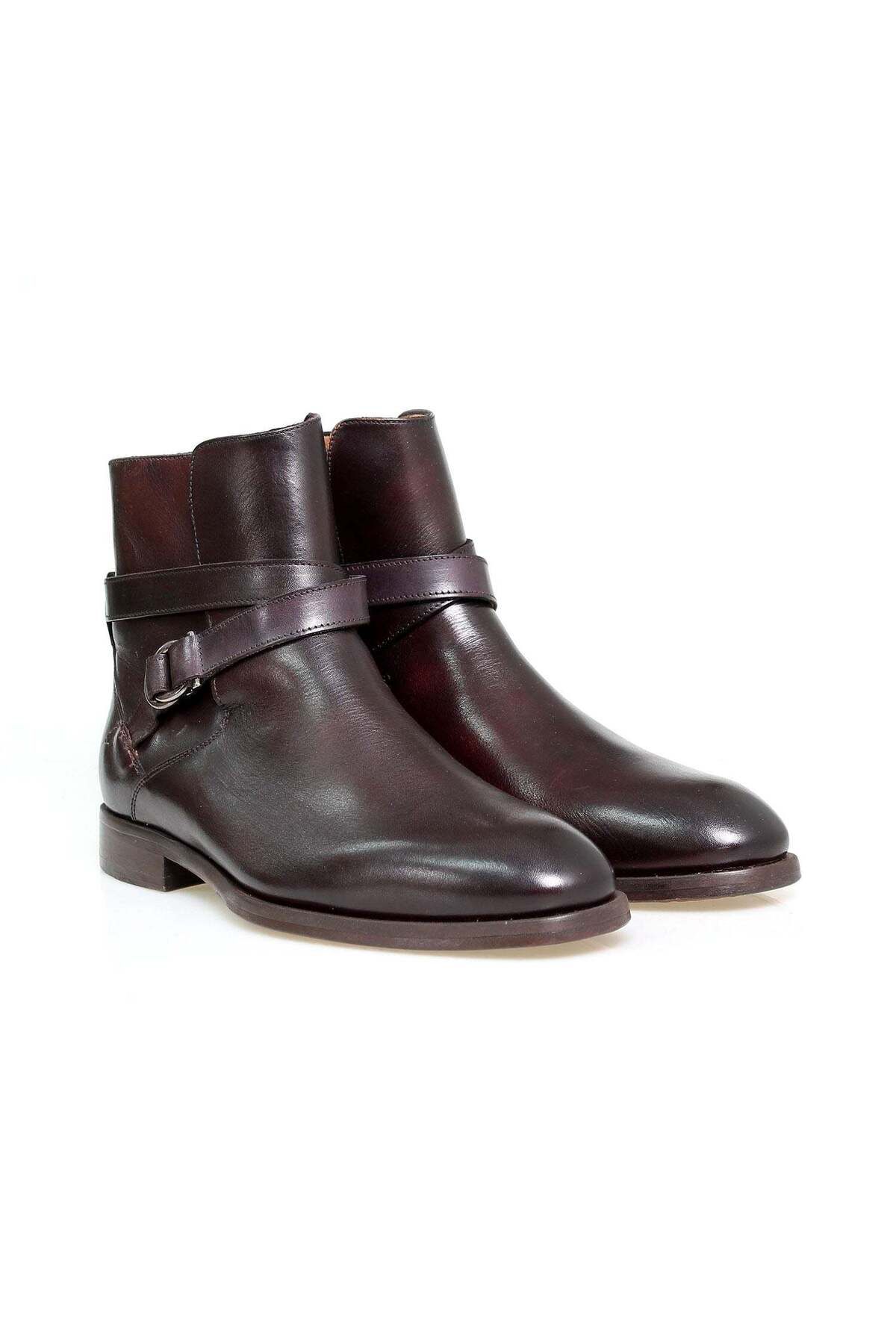 Butik KAHVERENGİ BAĞCIKSIZ HAKİKİ DERİ ERKEK BOT