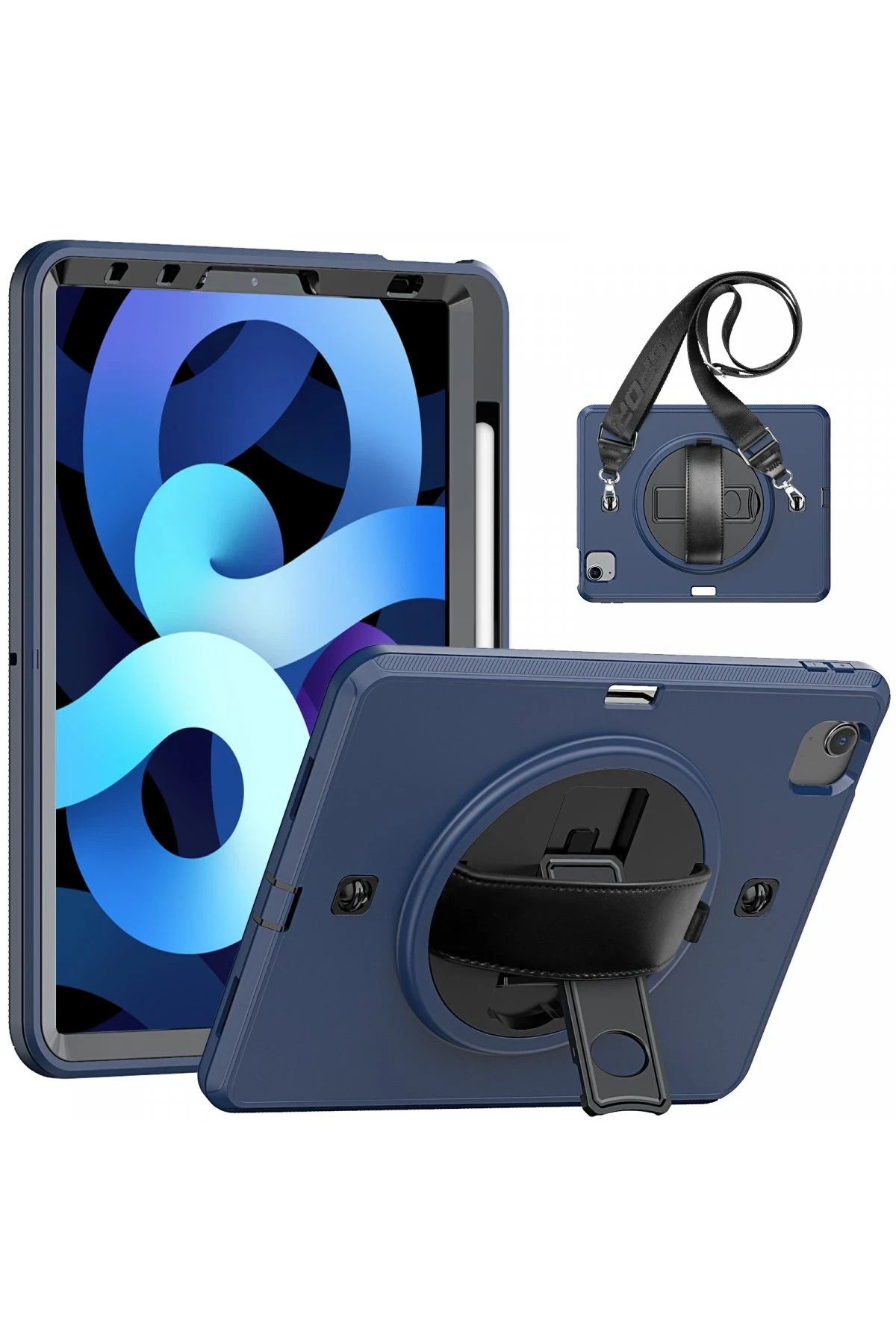 NewFace iPad Pro 11 (2020) Kılıf Strap-C Otterbox Tablet Kapak - Lacivert HNZRN