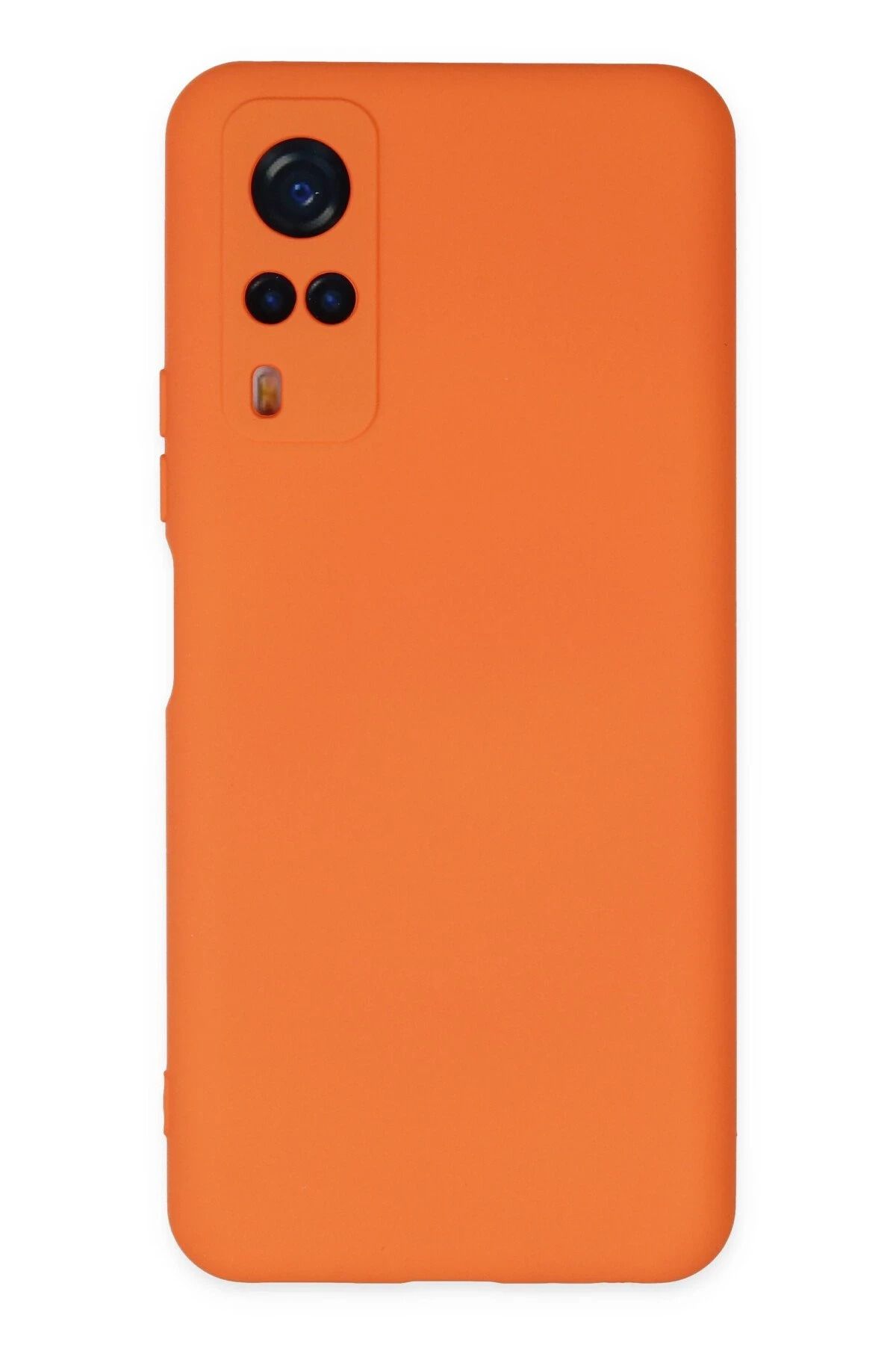 NewFace Vivo Y53S Kılıf Nano içi Kadife Silikon - Turuncu BSTMY