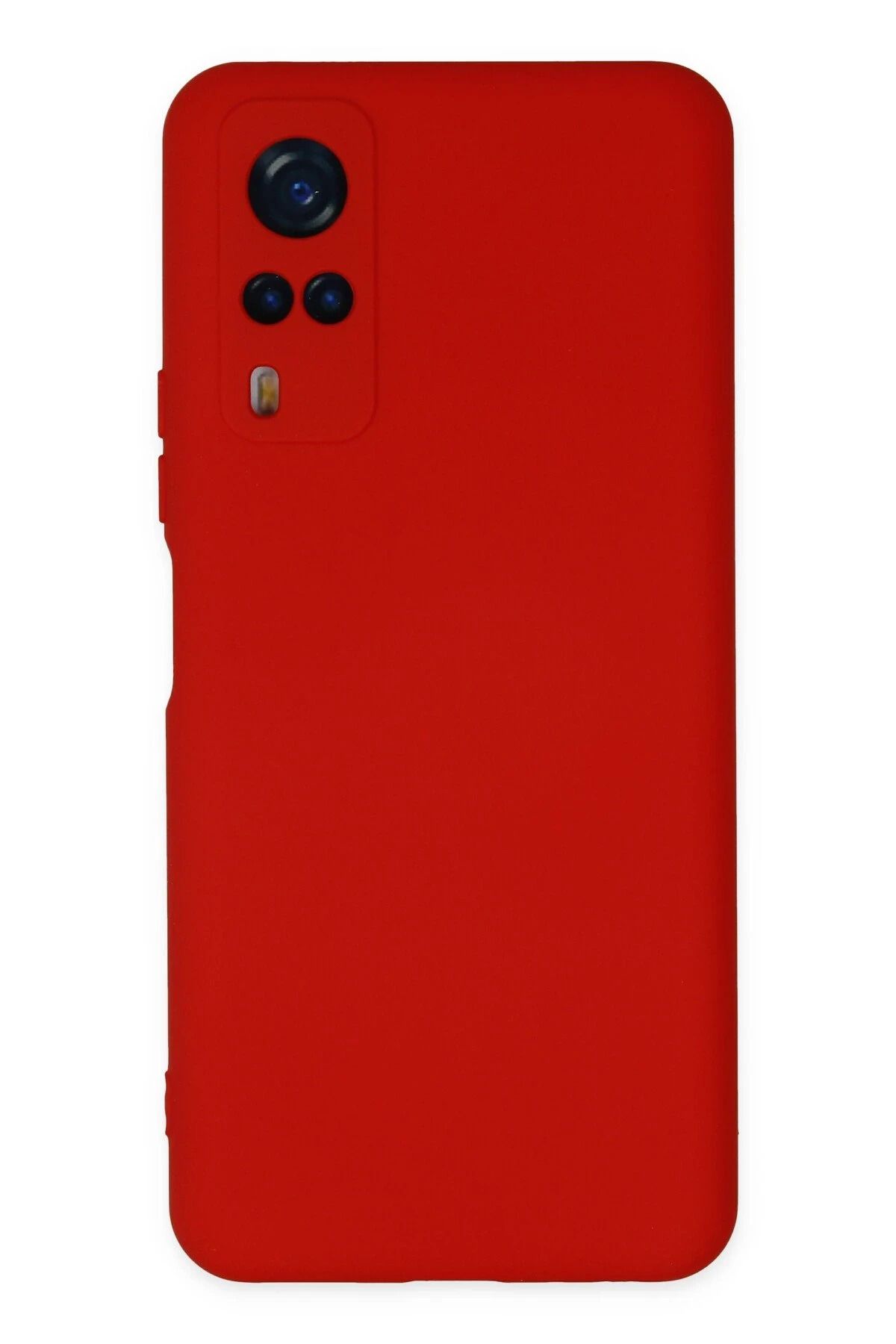 NewFace Vivo Y53S Kılıf Nano içi Kadife Silikon - Kırmızı NRMSA