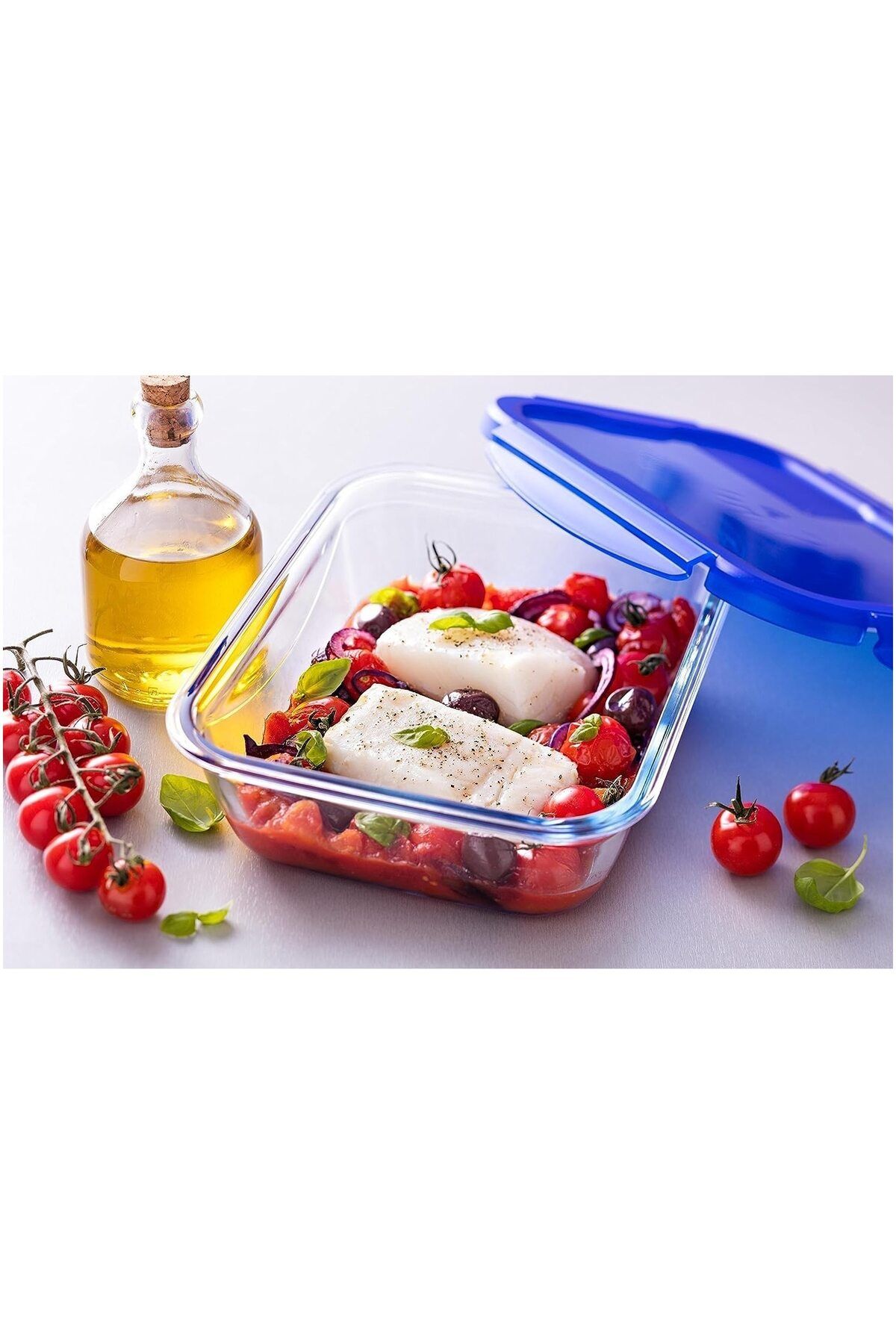Pyrex-Rectangular casserole with airtight lid 4