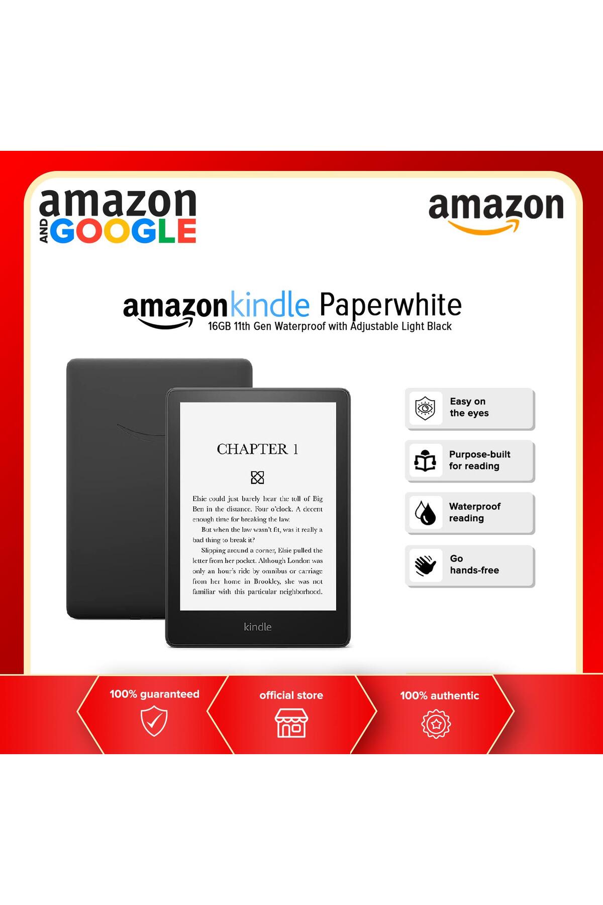 Amazon Kindle Paperwhite 16 GB 11. Nesil Kitap Okuyucu Siyah - E
