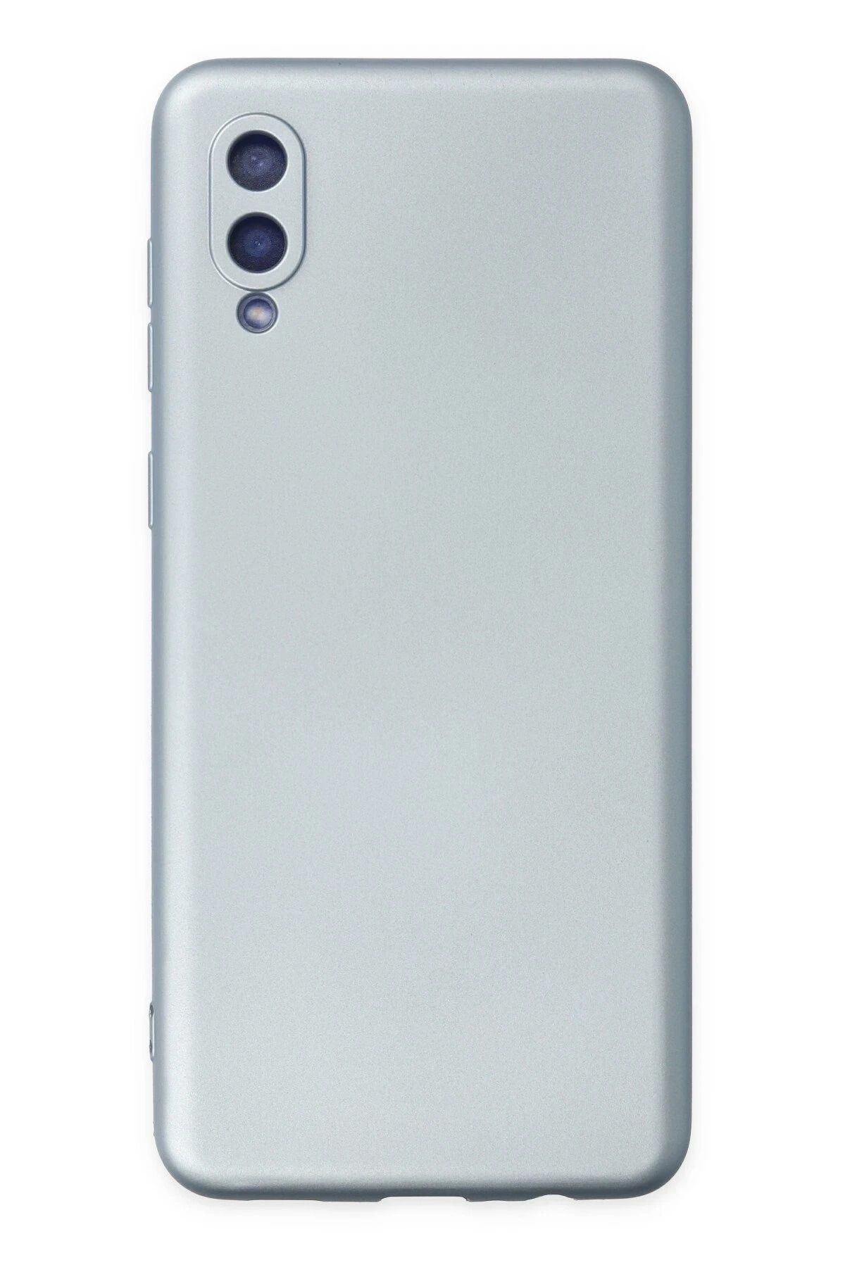 NewFace Samsung Galaxy A02 Kılıf Nano içi Kadife Silikon - Sky Blue HNZRN